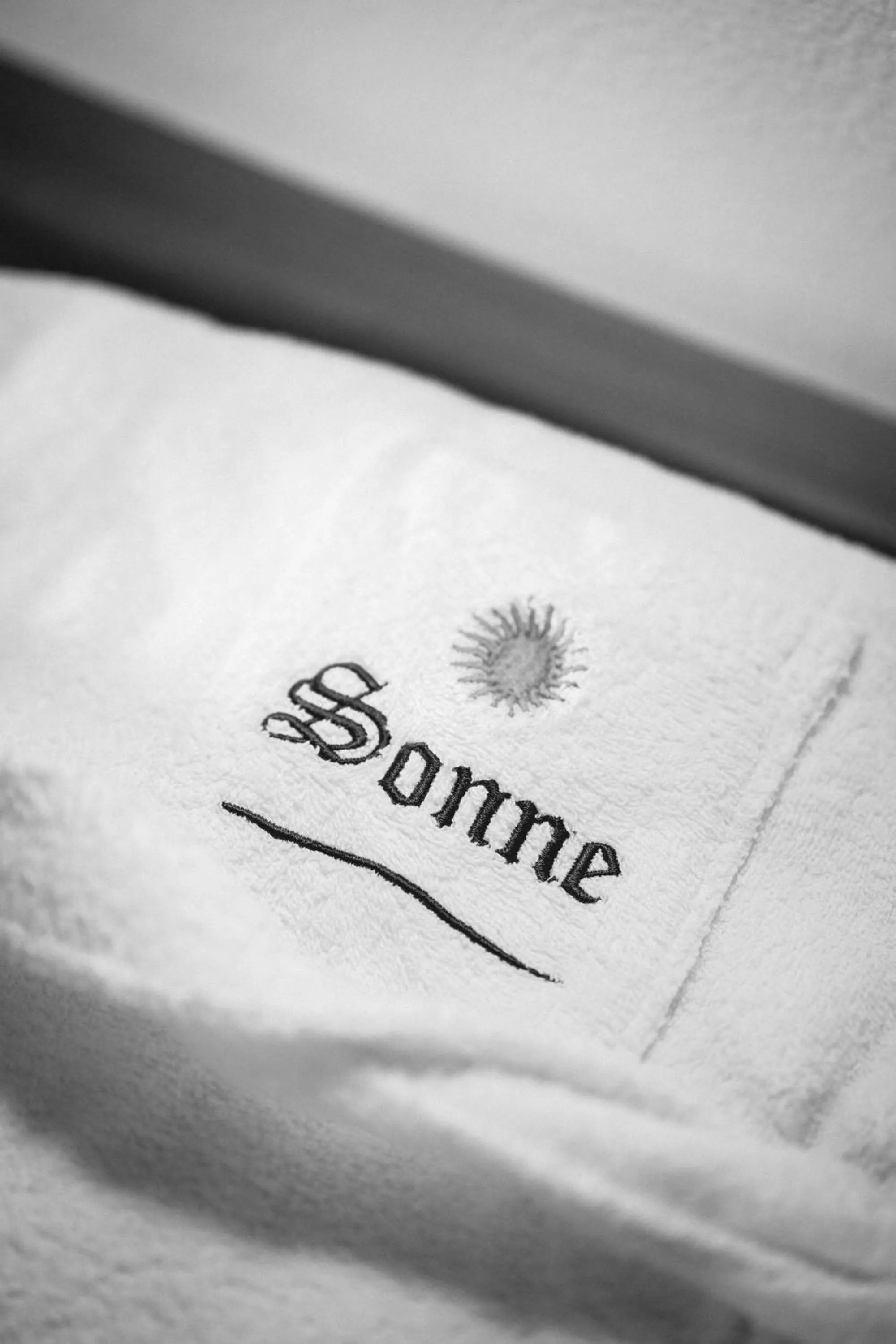 Bed in Small Hotel Sonne