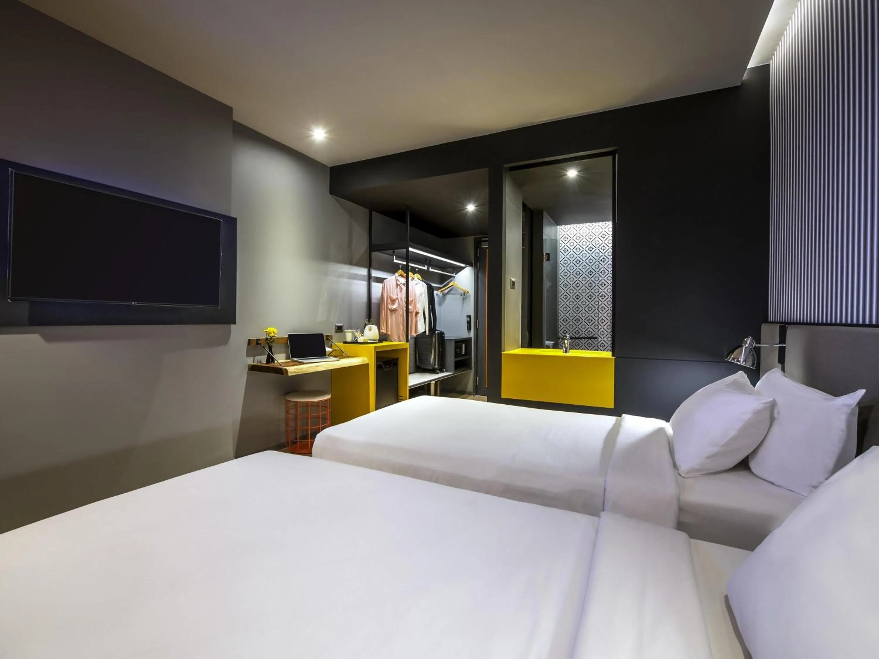 Bedroom, Bed in ibis Styles Bangkok Sukhumvit 4