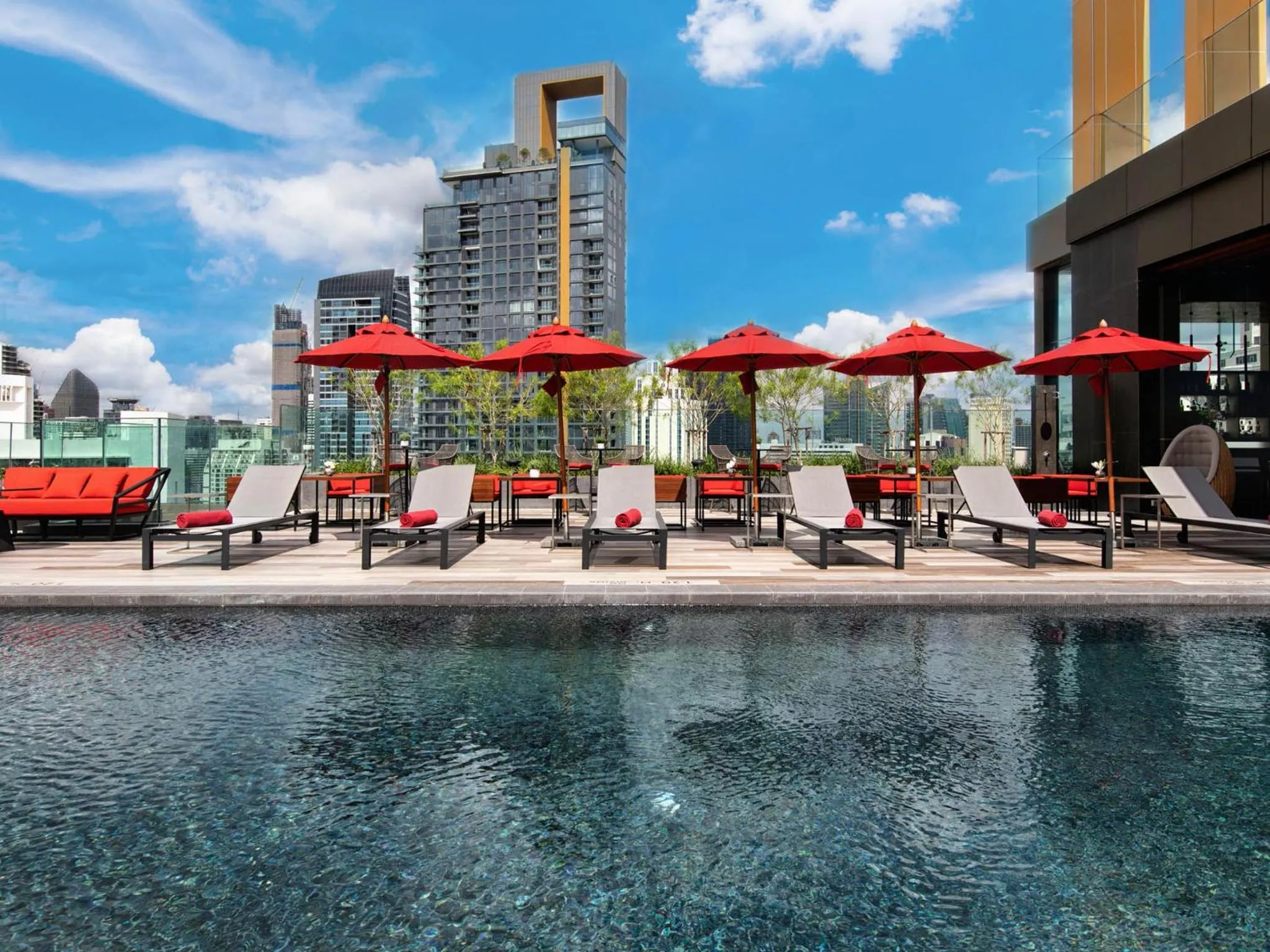 Swimming pool in ibis Styles Bangkok Sukhumvit 4