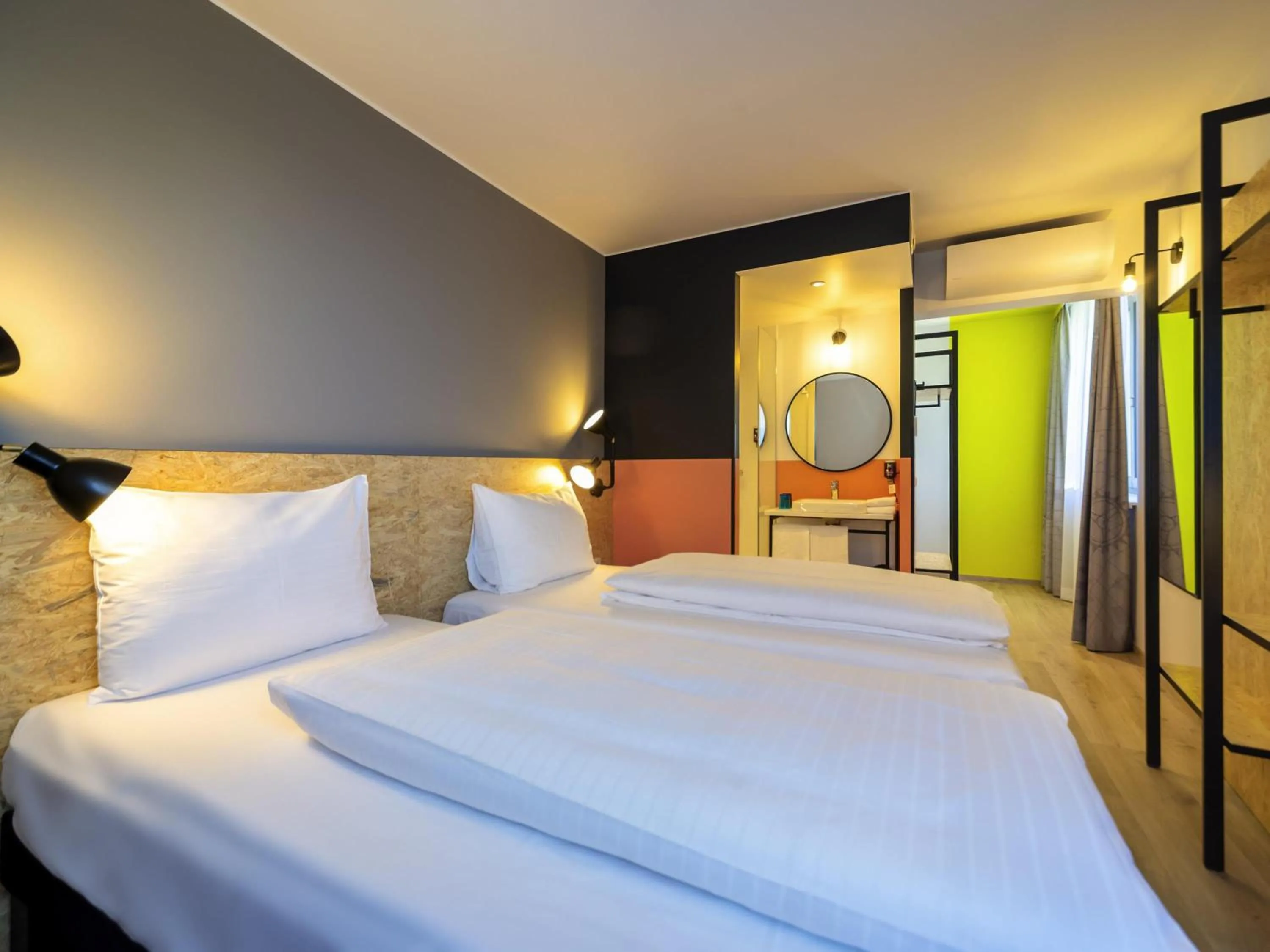 Bedroom, Bed in ibis Styles Wien Messe Prater