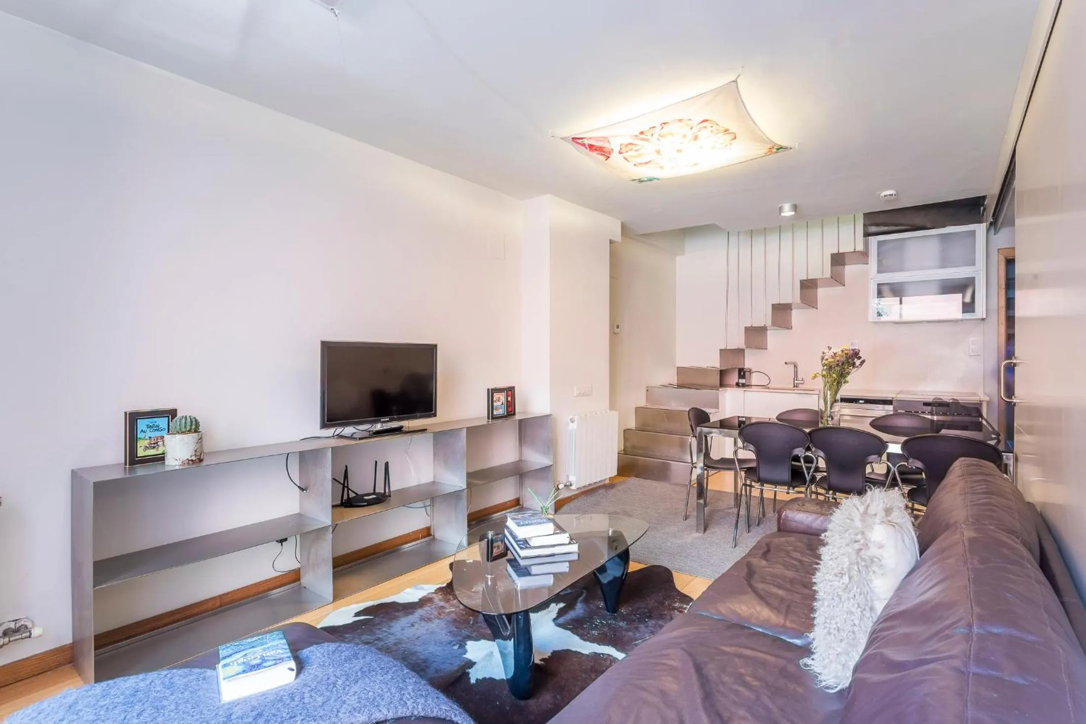 Living room in My Space Barcelona Pool City Center