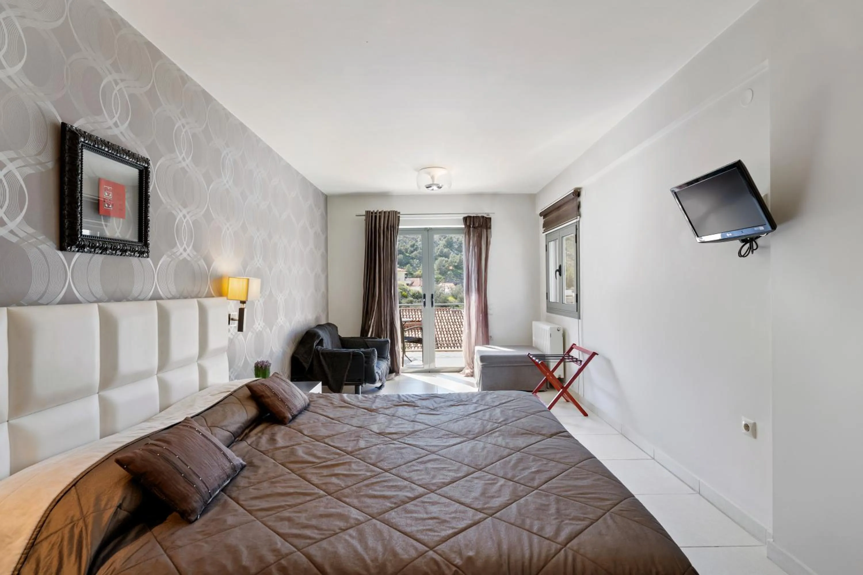 Bed in Aerinon Guesthouse