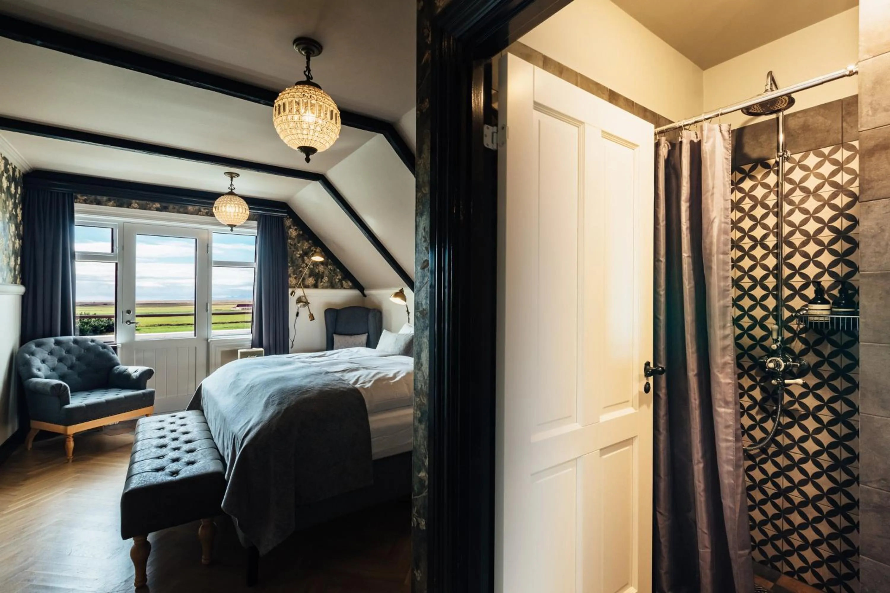 Bedroom, Bed in Skálakot Manor Hotel