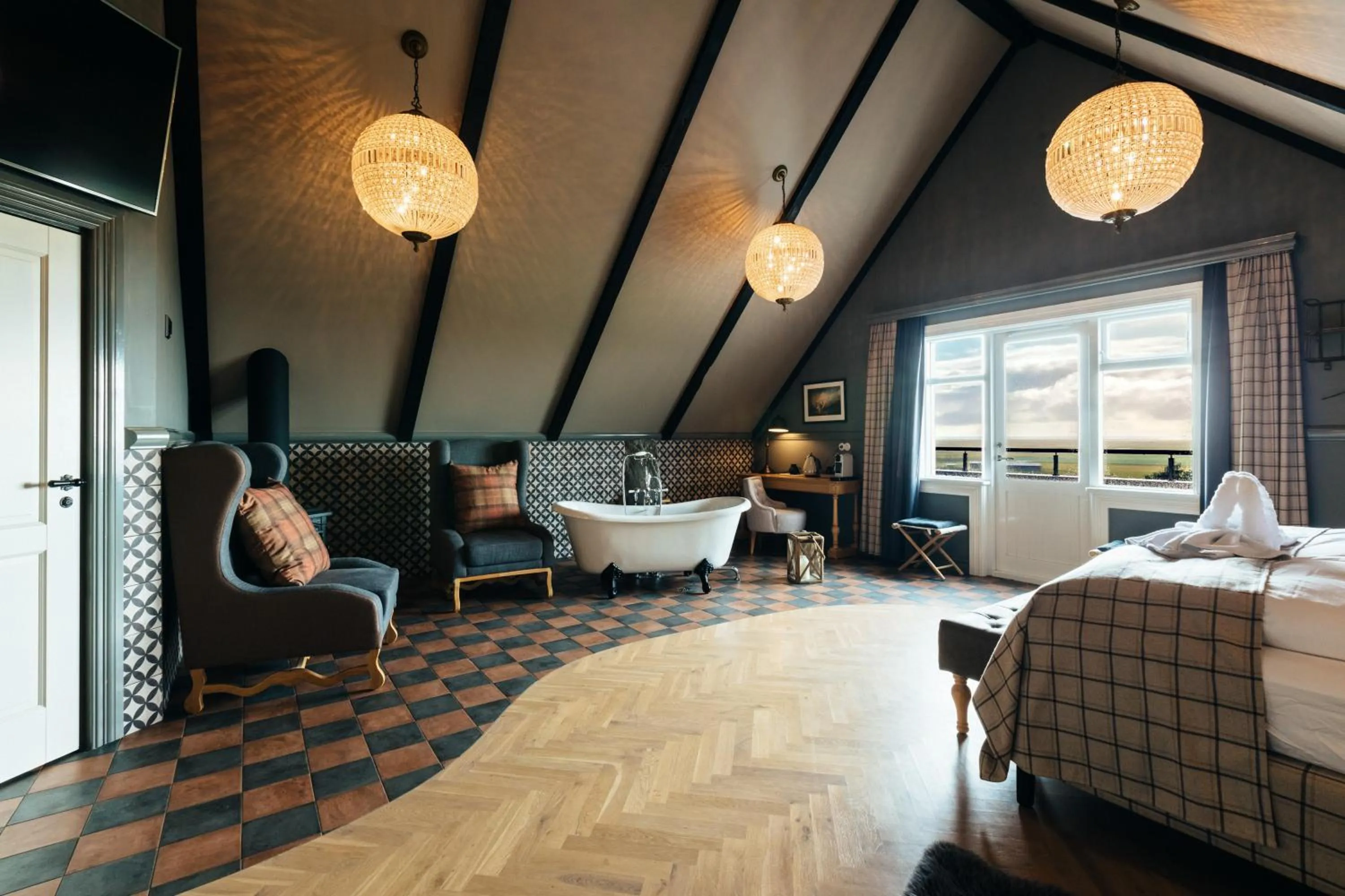 Bedroom in Skálakot Manor Hotel