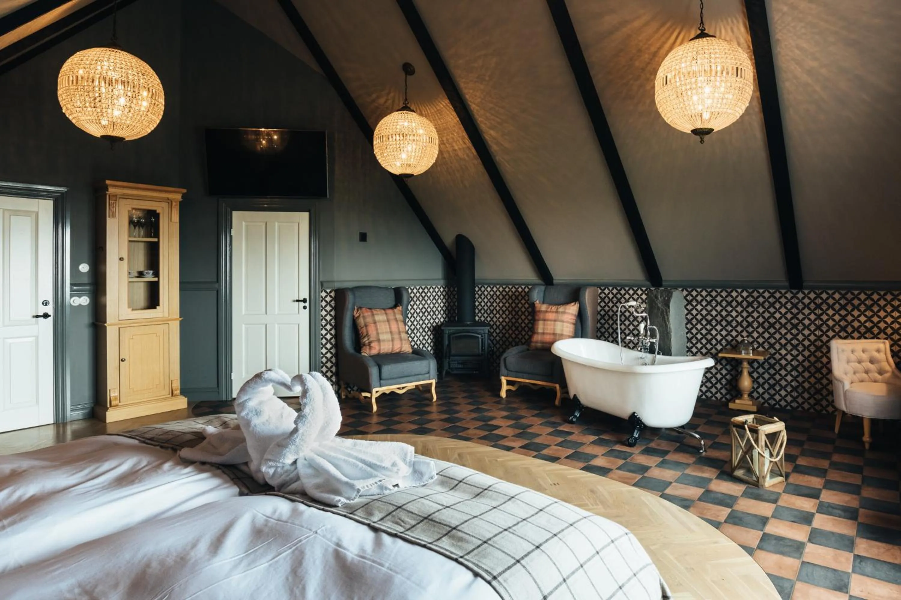 Bedroom, Bed in Skálakot Manor Hotel
