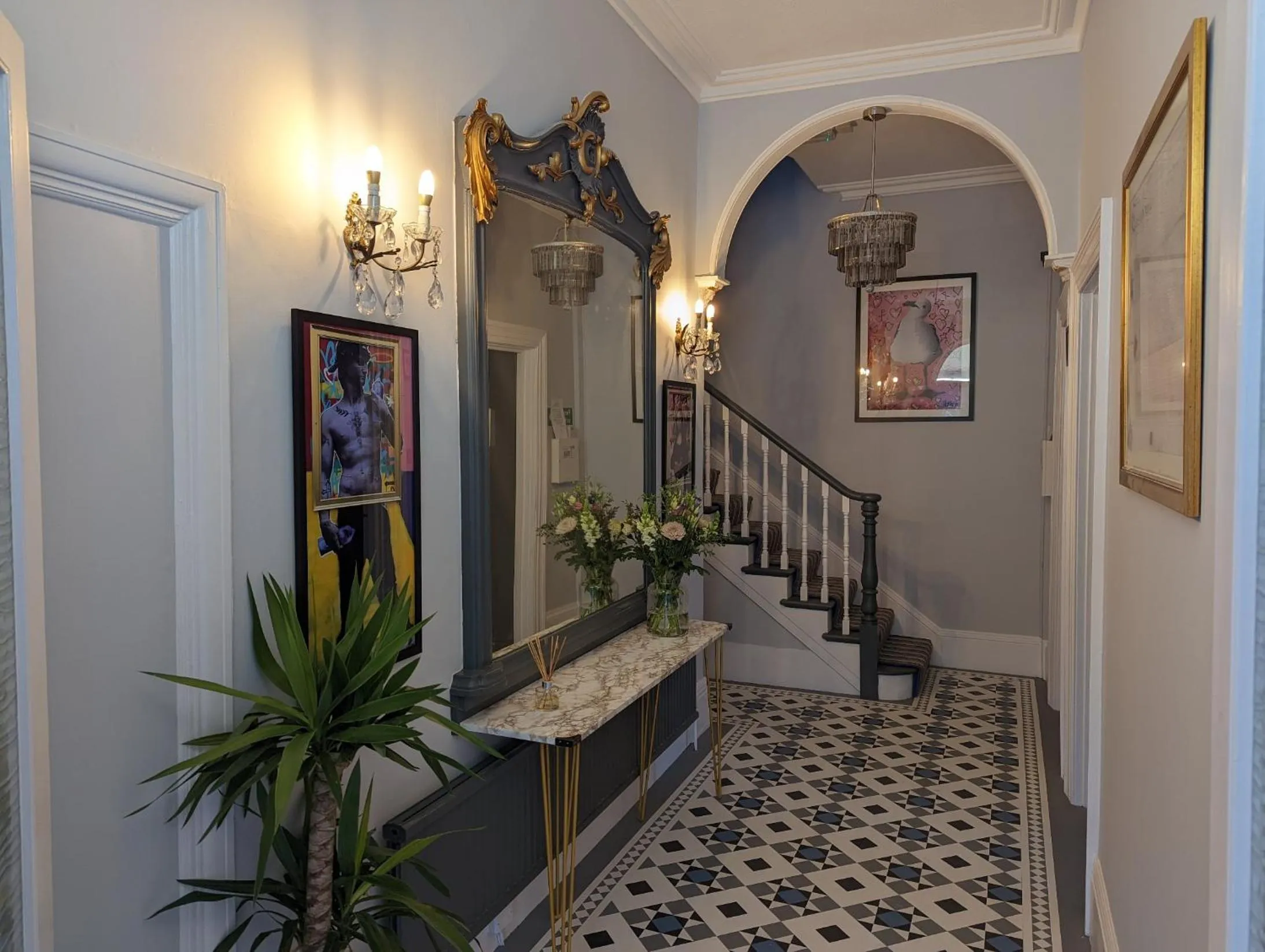 Lobby or reception in Villa Marina