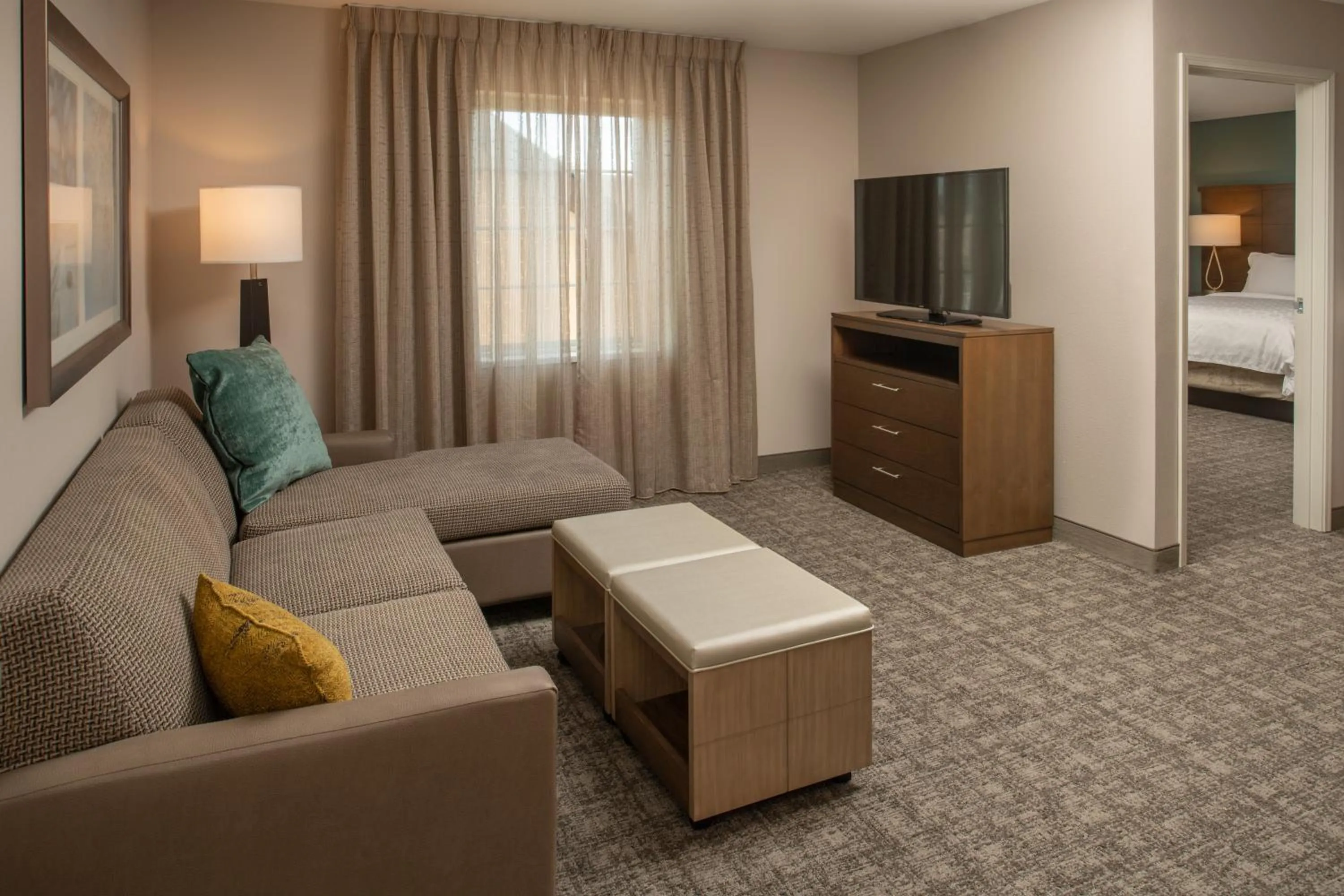 Living room, Bed in Staybridge Suites - Hillsboro North by IHG