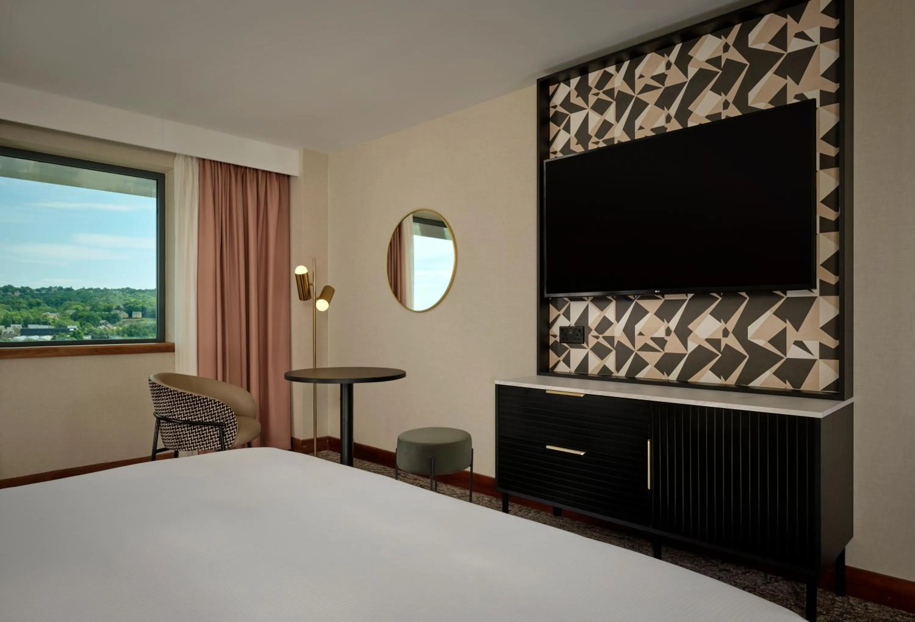 View (from property/room), Bed in Doubletree By Hilton Sheffield City