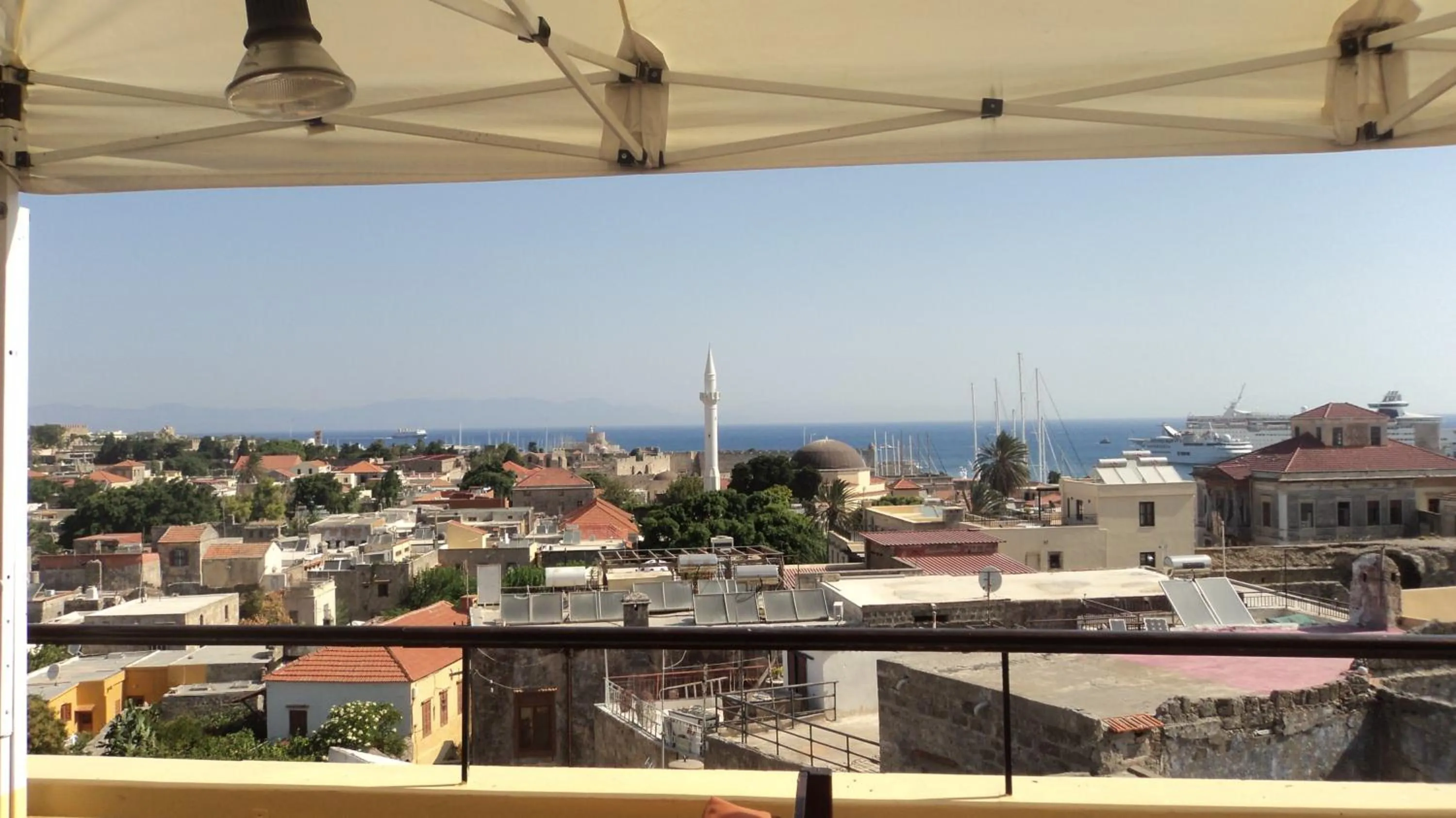 Balcony/Terrace in Minos Pension
