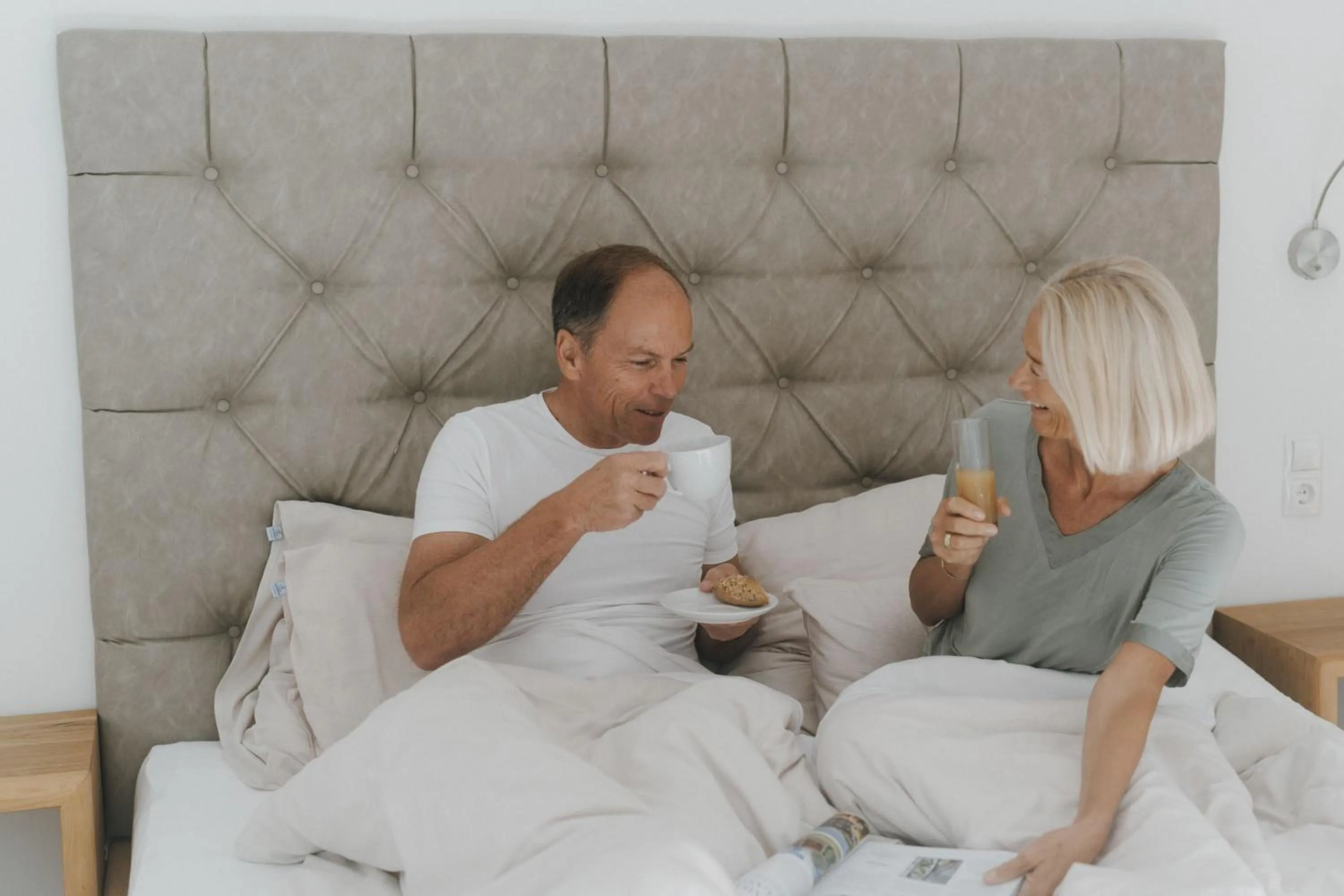 Bed in Boutique Aparthotel Chalets Coburg