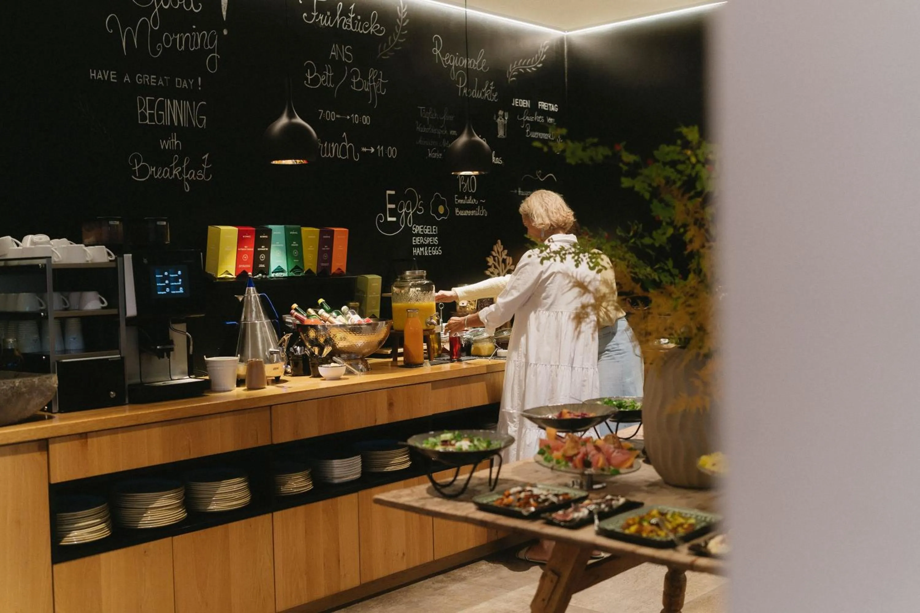 Food and drinks in Boutique Aparthotel Chalets Coburg