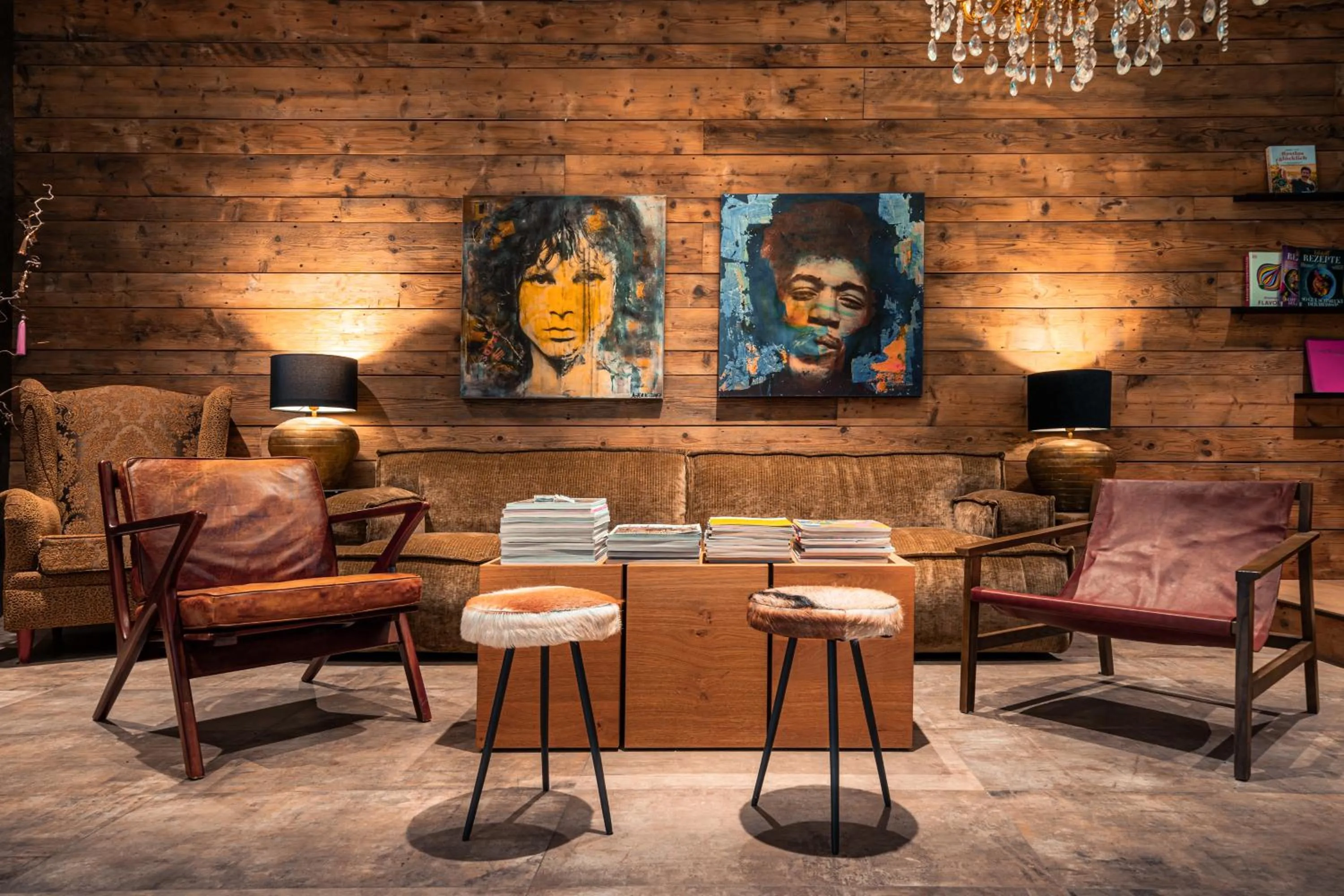 Seating area in Boutique Aparthotel Chalets Coburg