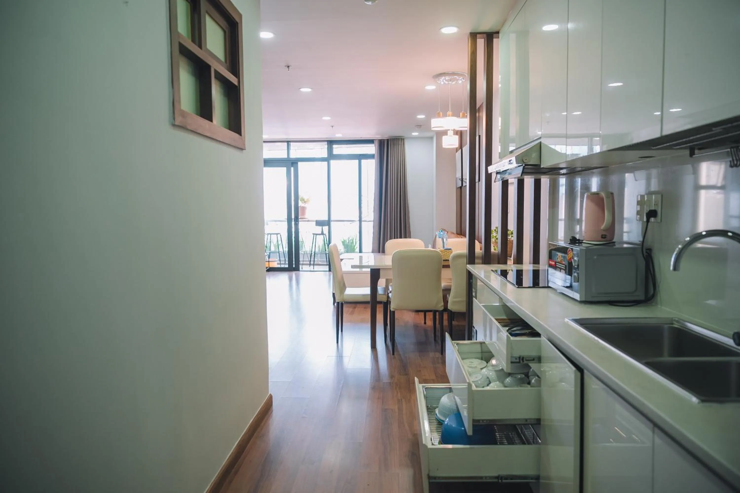 Kitchen or kitchenette in Dalat Center Residence