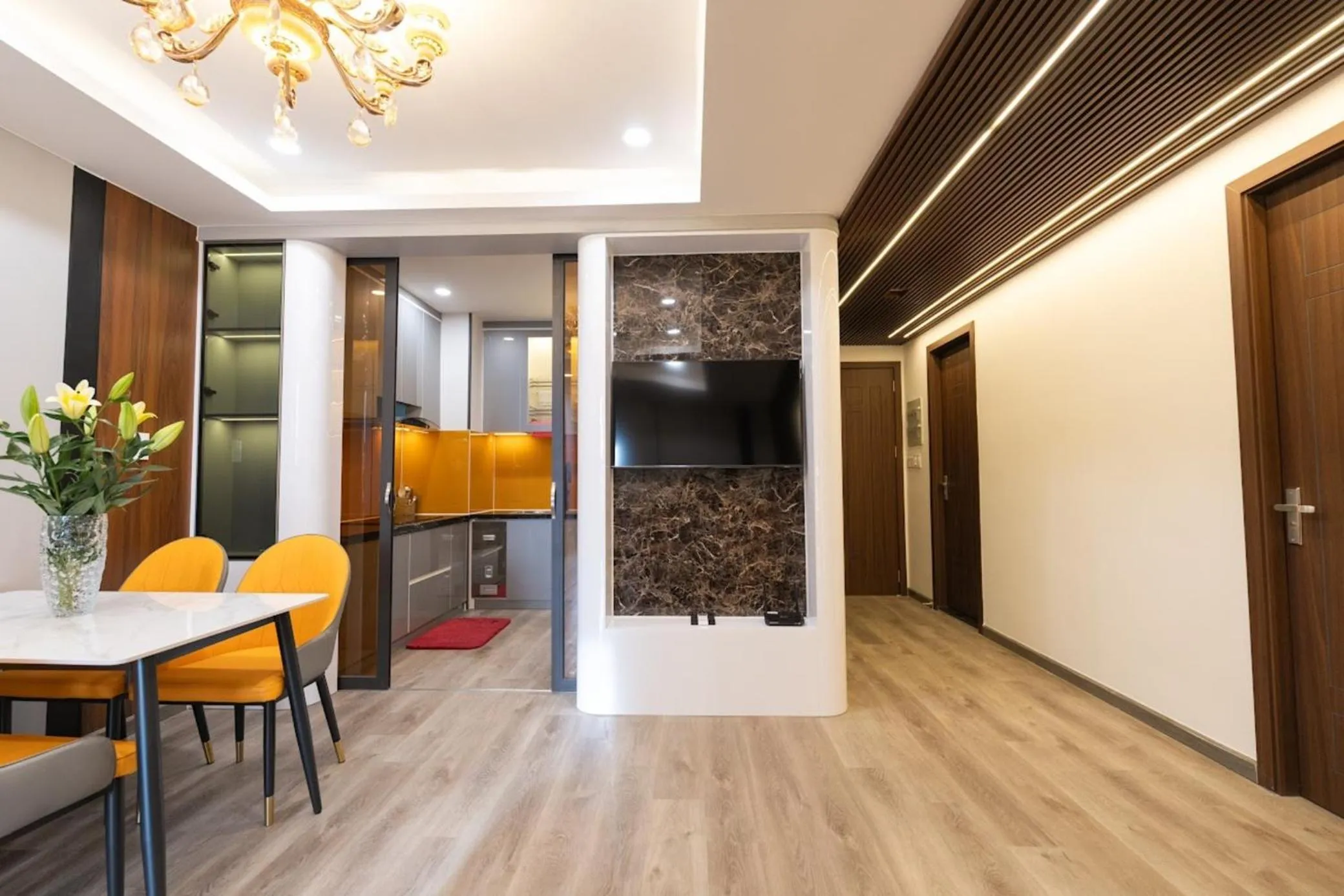 Kitchen or kitchenette in Dalat Center Residence