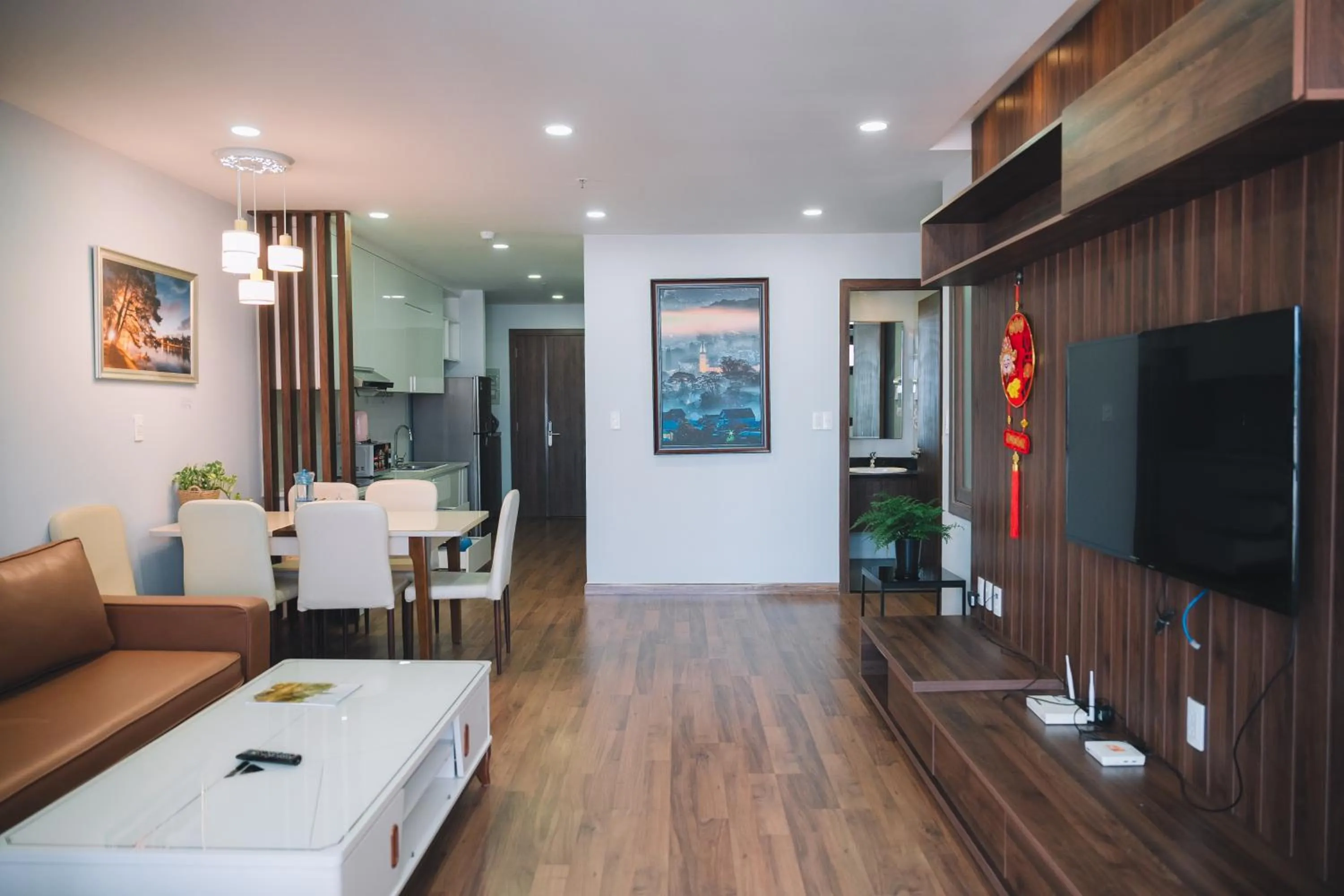 Communal lounge/ TV room in Dalat Center Residence