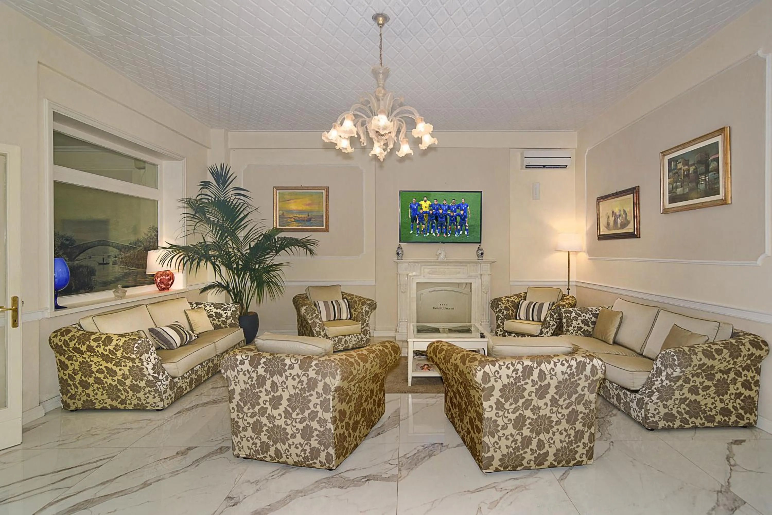 Lobby or reception in Hotel Coluccini