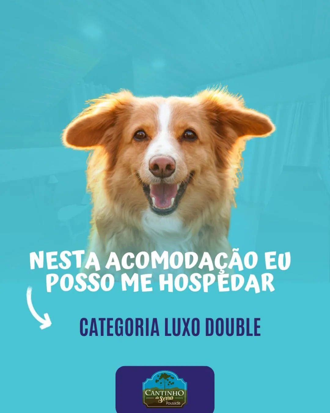 Text overlay in Pousada Cantinho da Serra