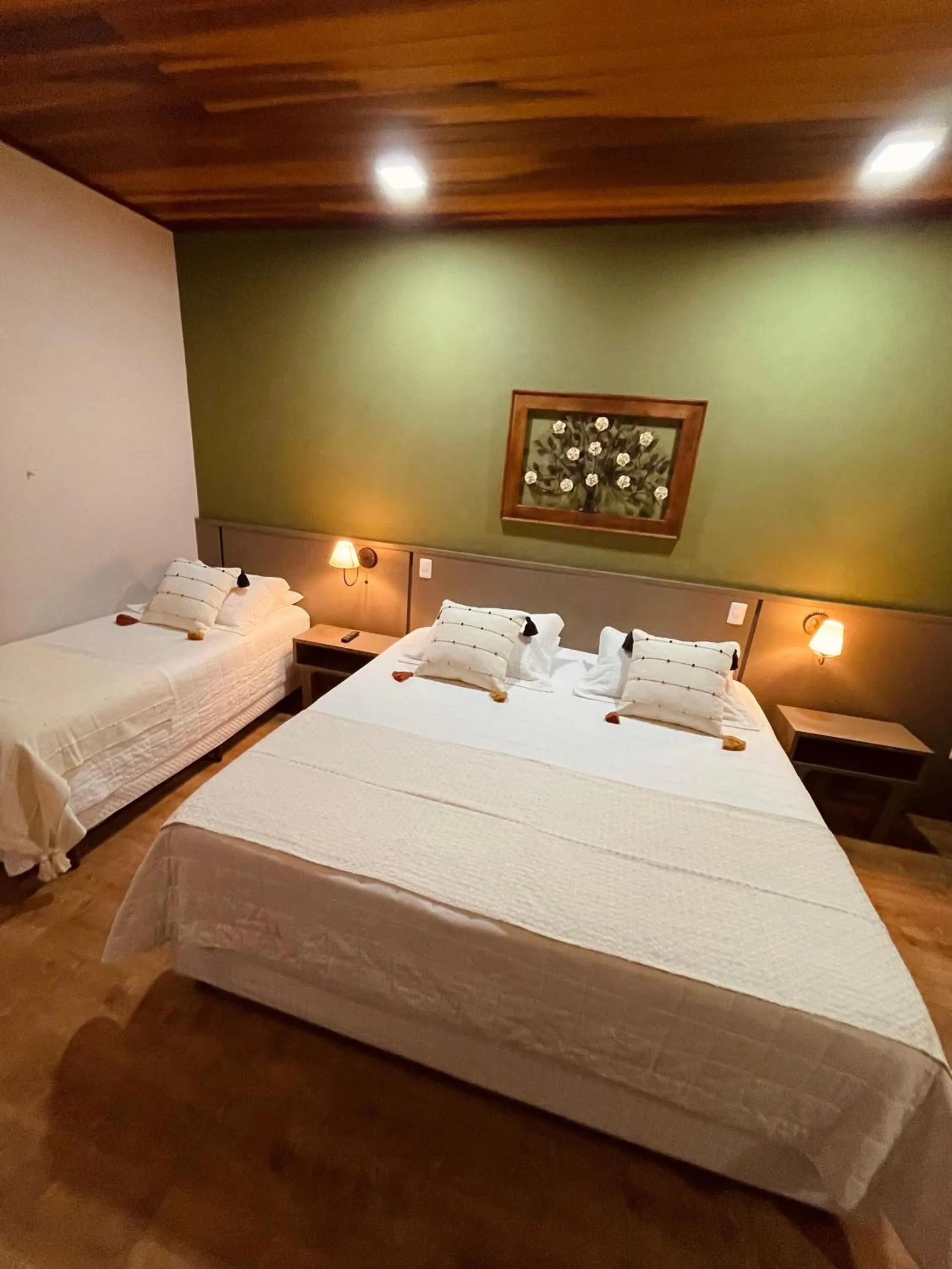 Bed in Pousada Cantinho da Serra