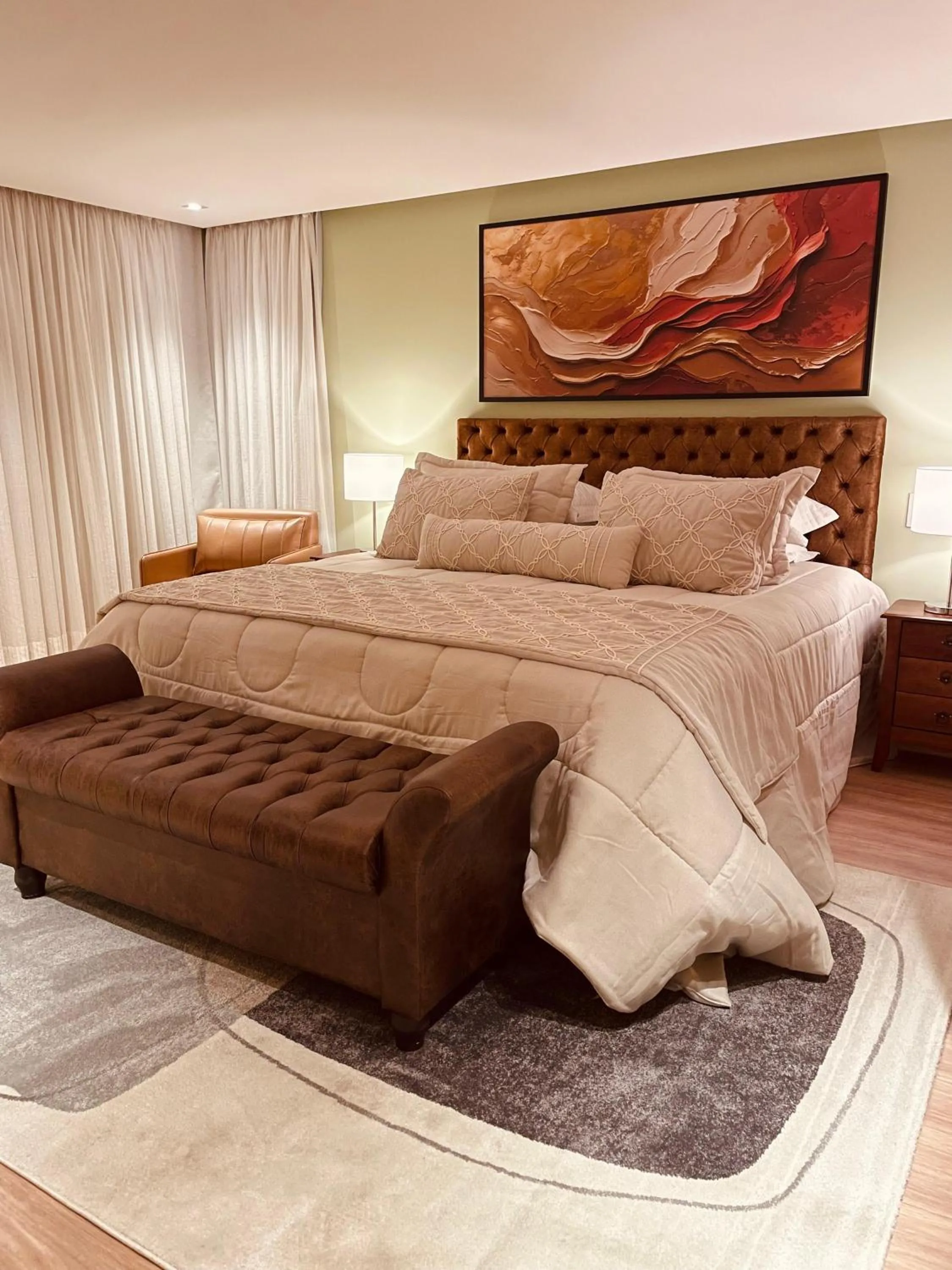 Photo of the whole room, Bed in Pousada Cantinho da Serra