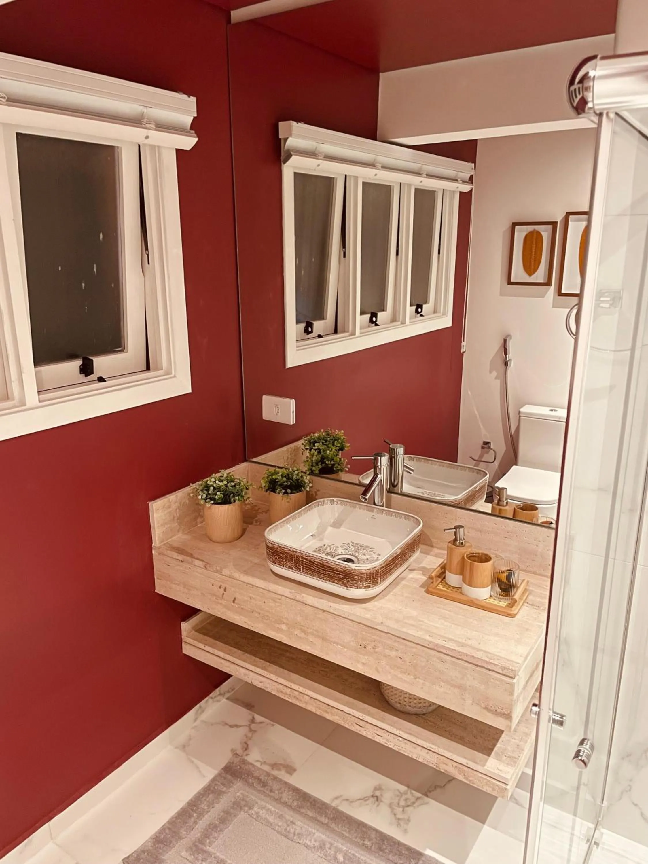Bathroom in Pousada Cantinho da Serra