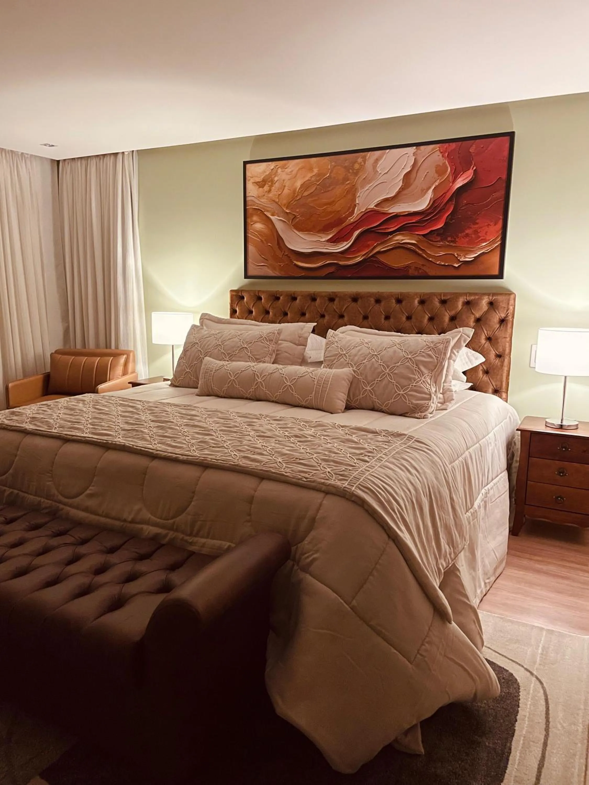 Bed in Pousada Cantinho da Serra