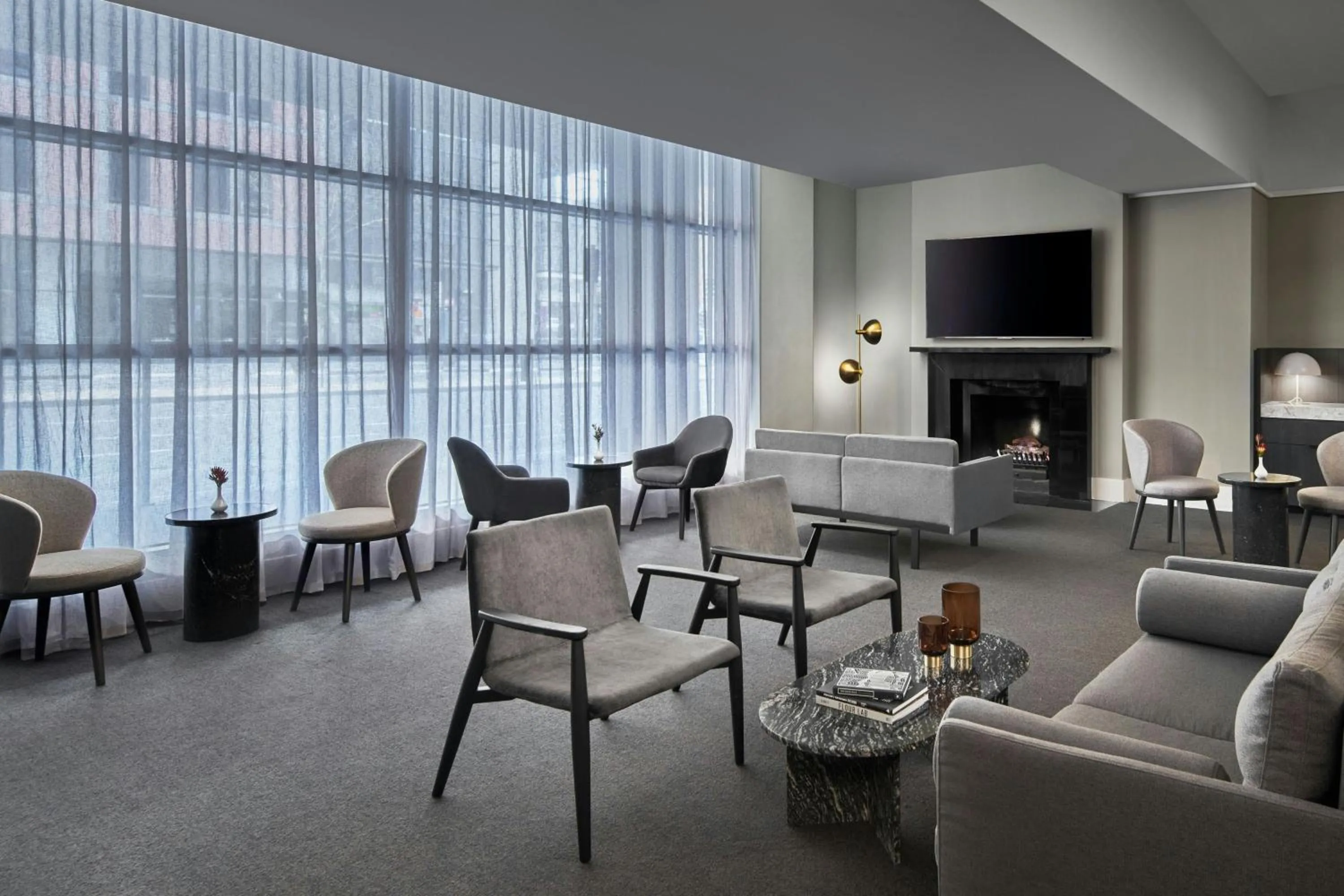 Lounge or bar in Melbourne Marriott Hotel