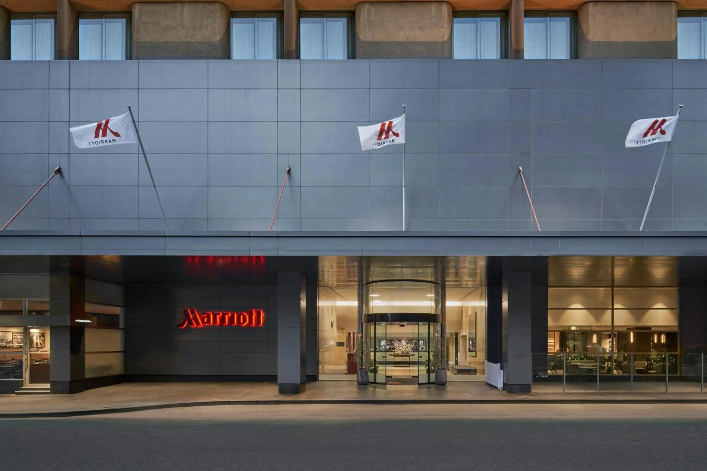 Property building in Melbourne Marriott Hotel