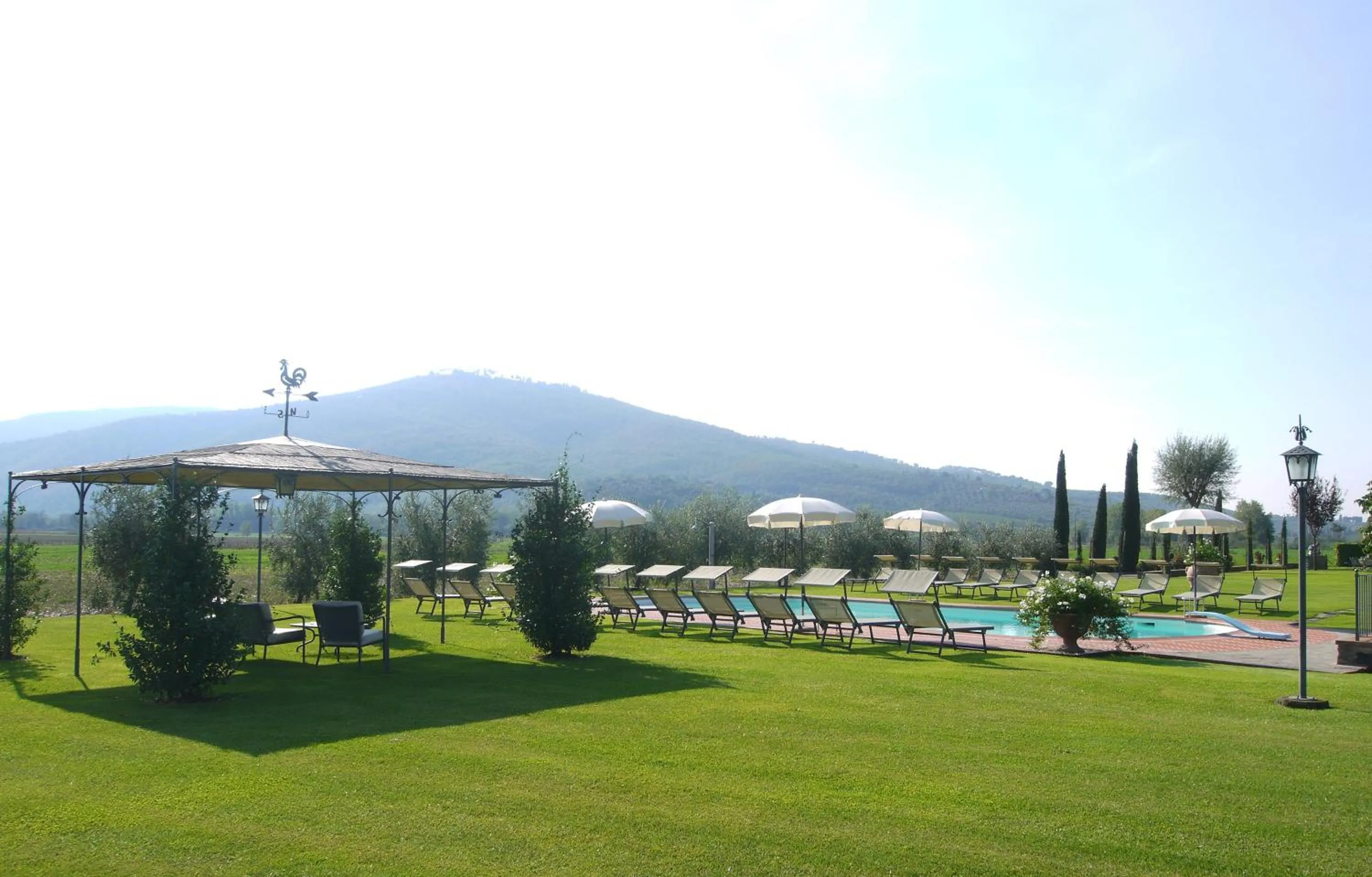 Pool view in Agriturismo I Pagliai