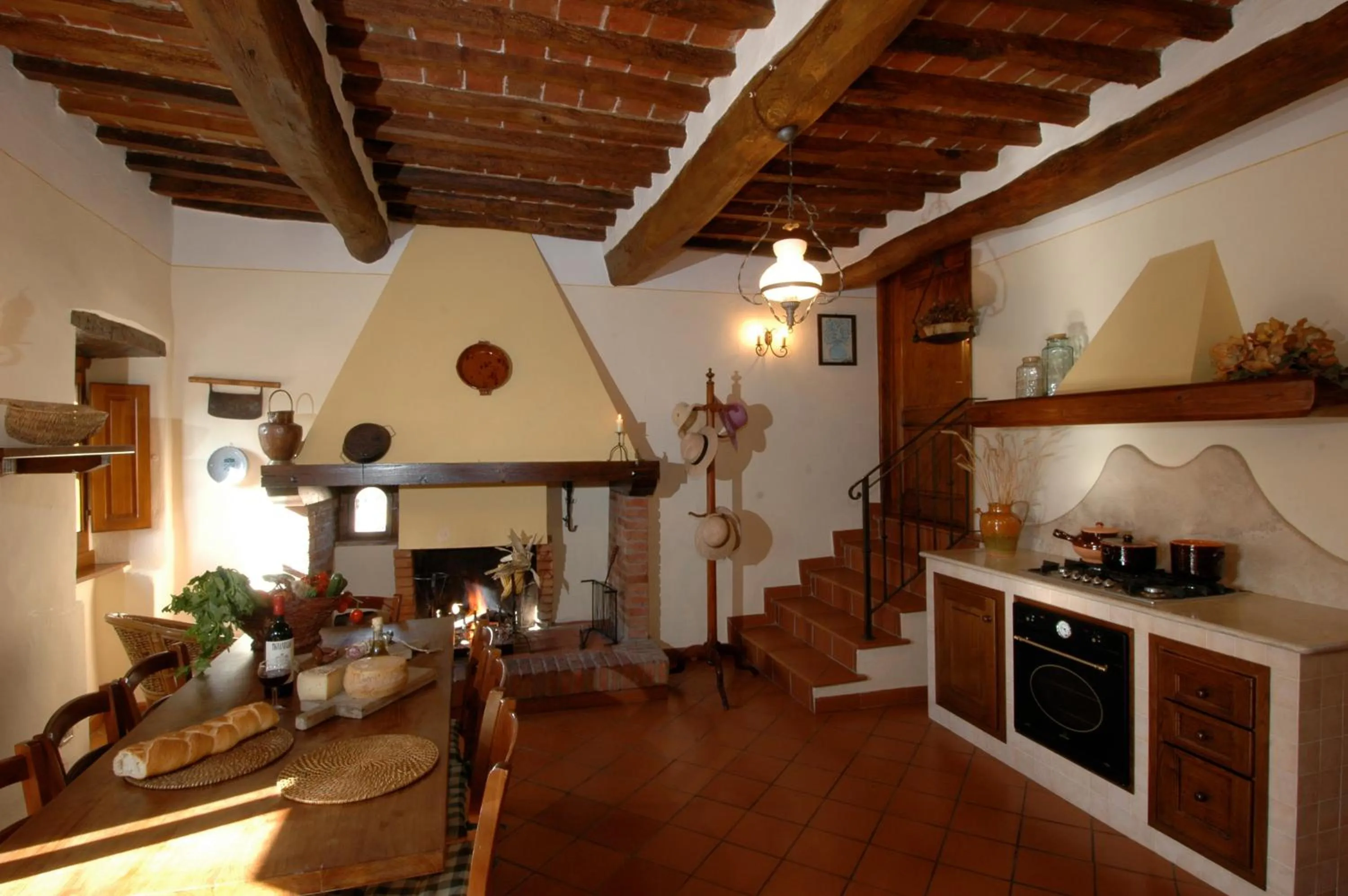 Communal kitchen in Agriturismo I Pagliai
