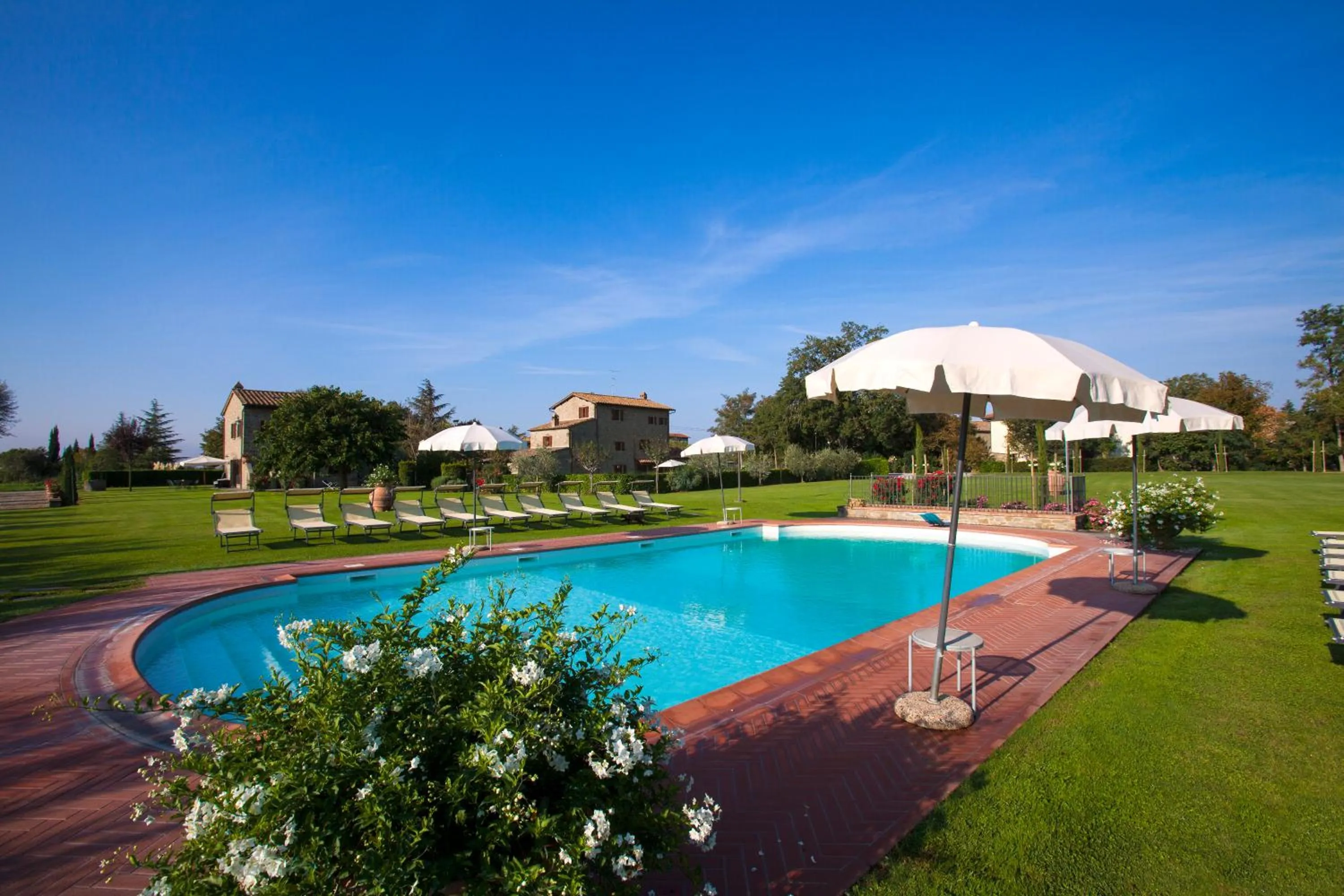 Pool view in Agriturismo I Pagliai