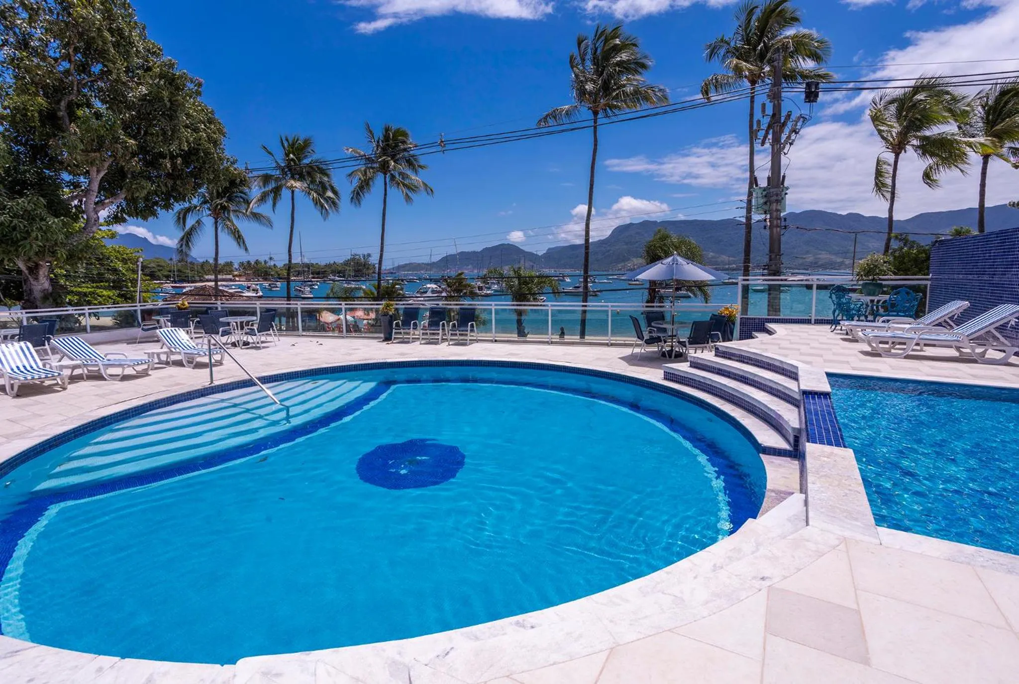 Pool view in Hotel Ilhabela