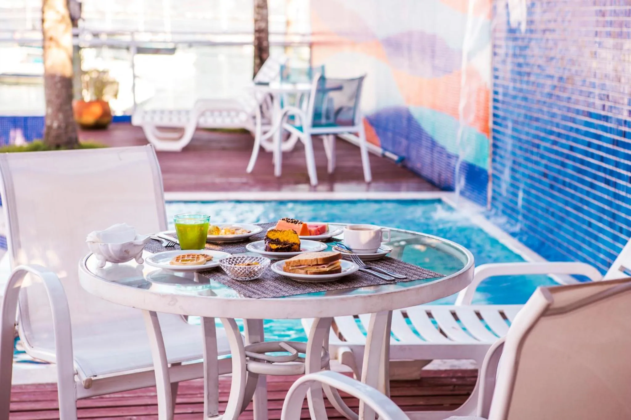 Buffet breakfast in Hotel Ilhabela