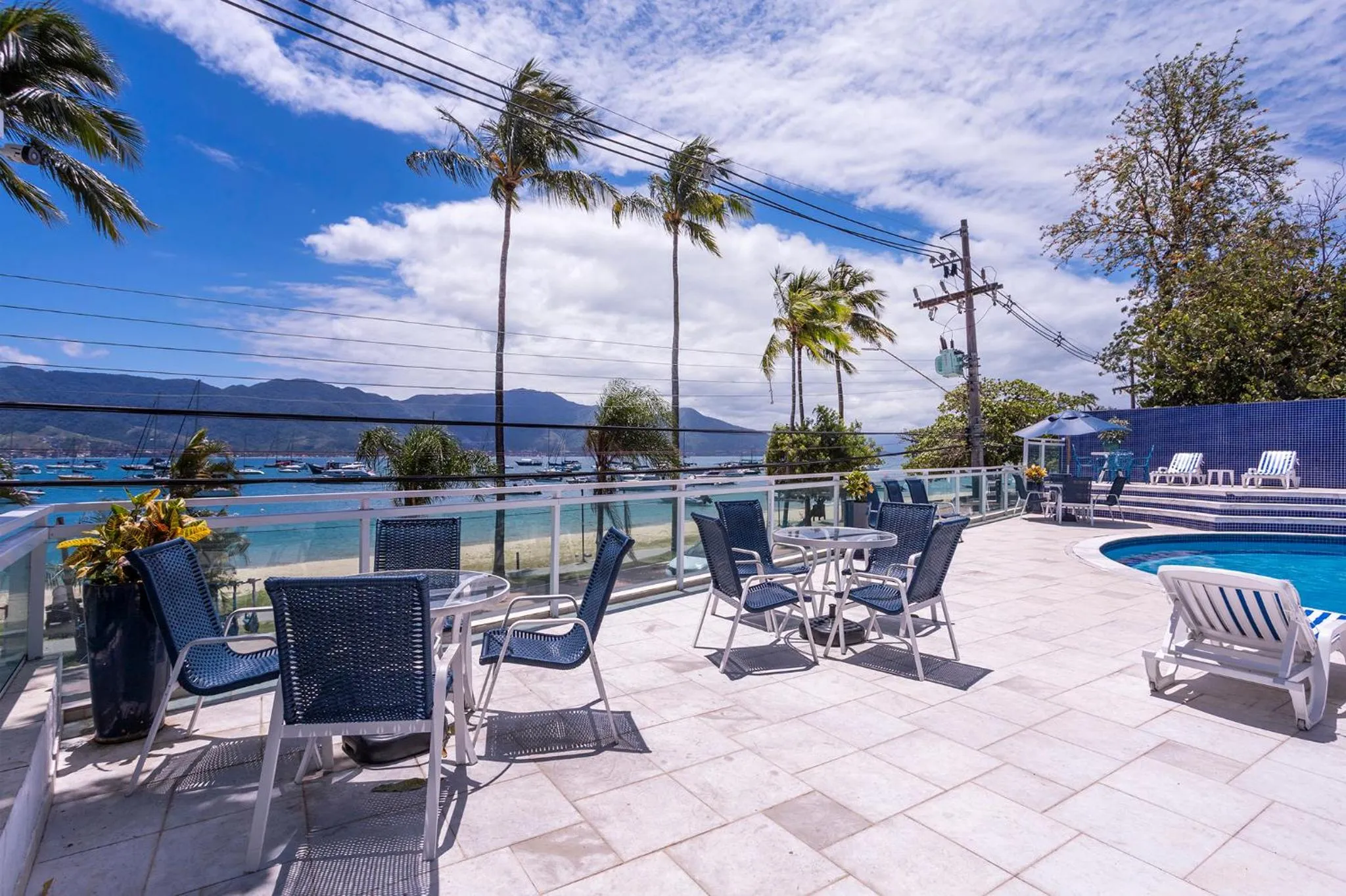 Pool view in Hotel Ilhabela