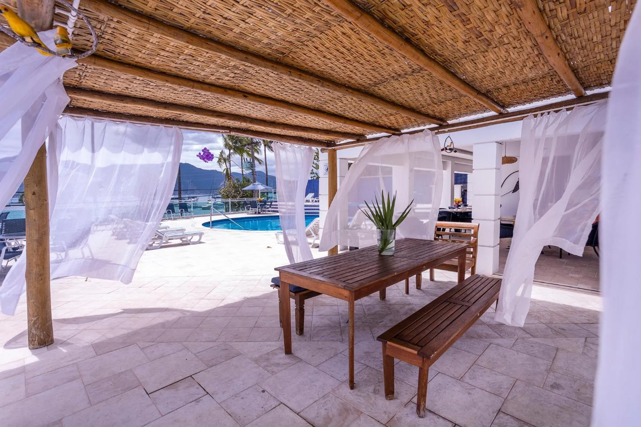 Pool view in Hotel Ilhabela
