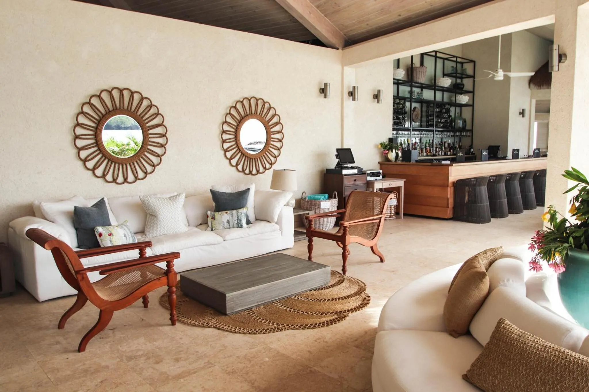 Lobby or reception in The Liming Bequia