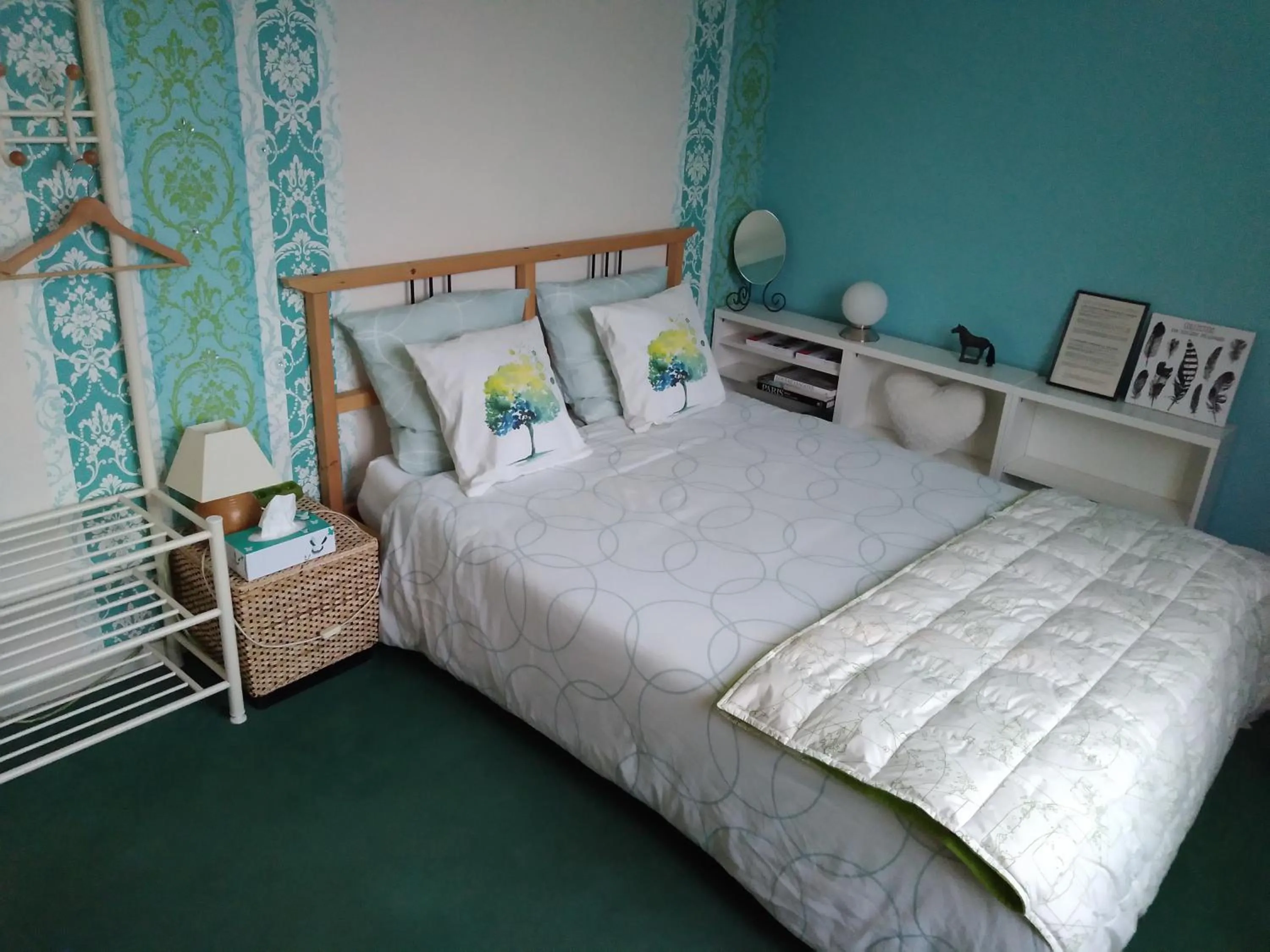 Bed in Chambres d'hôtes du Port aux Cerises