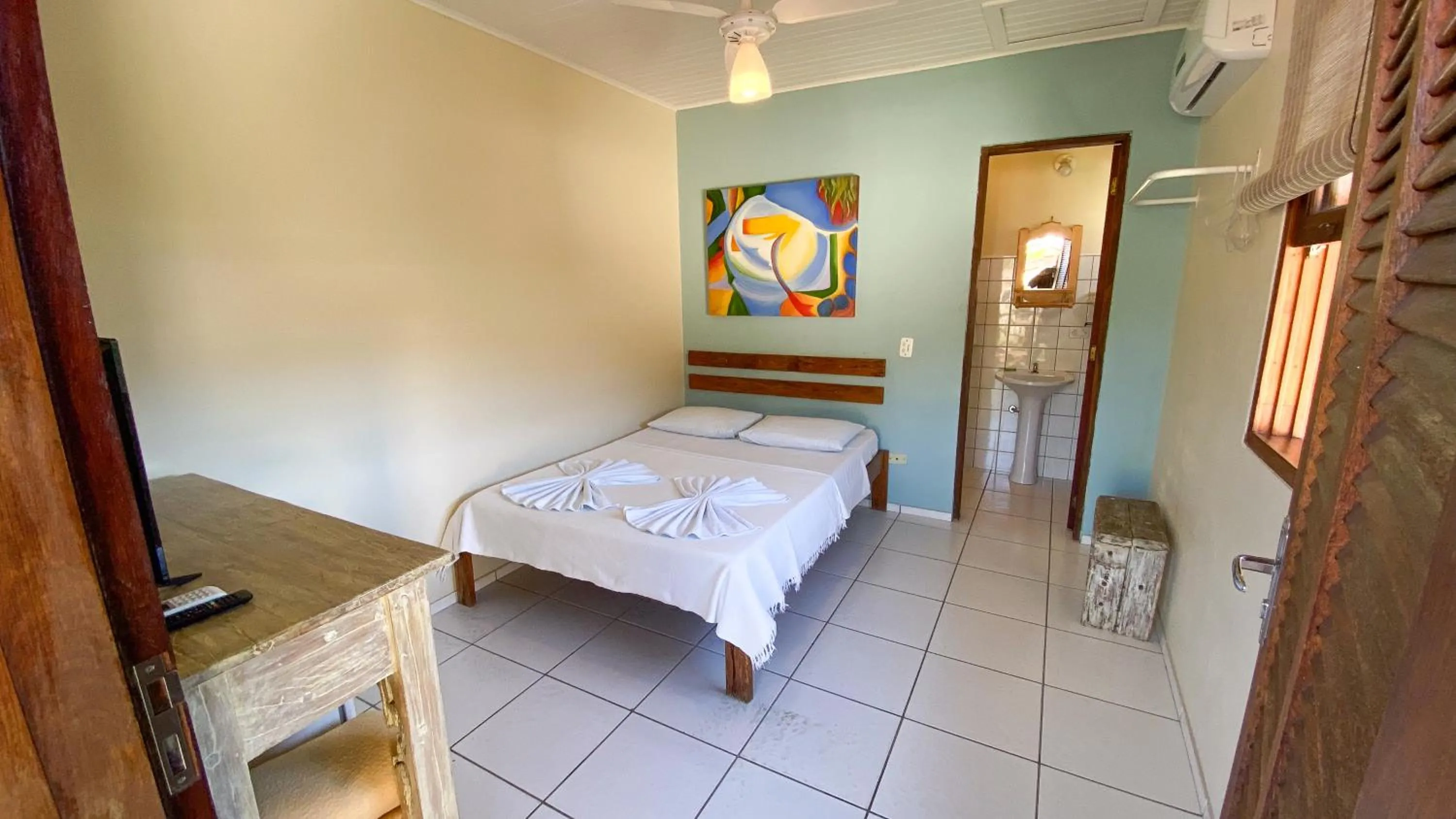 Bed in Pousada Montemar