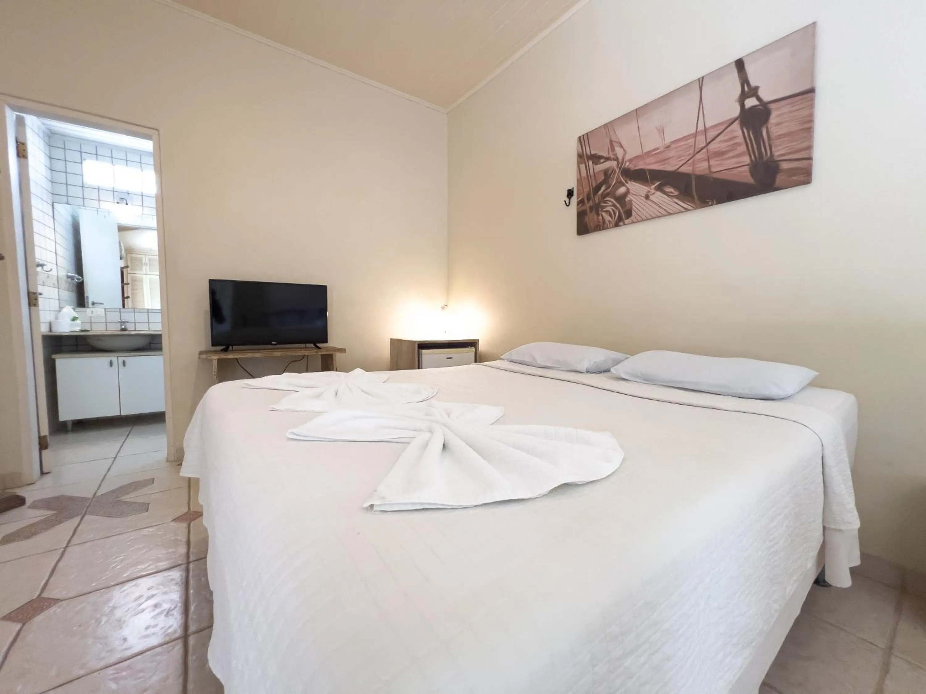 Bed in Pousada Montemar