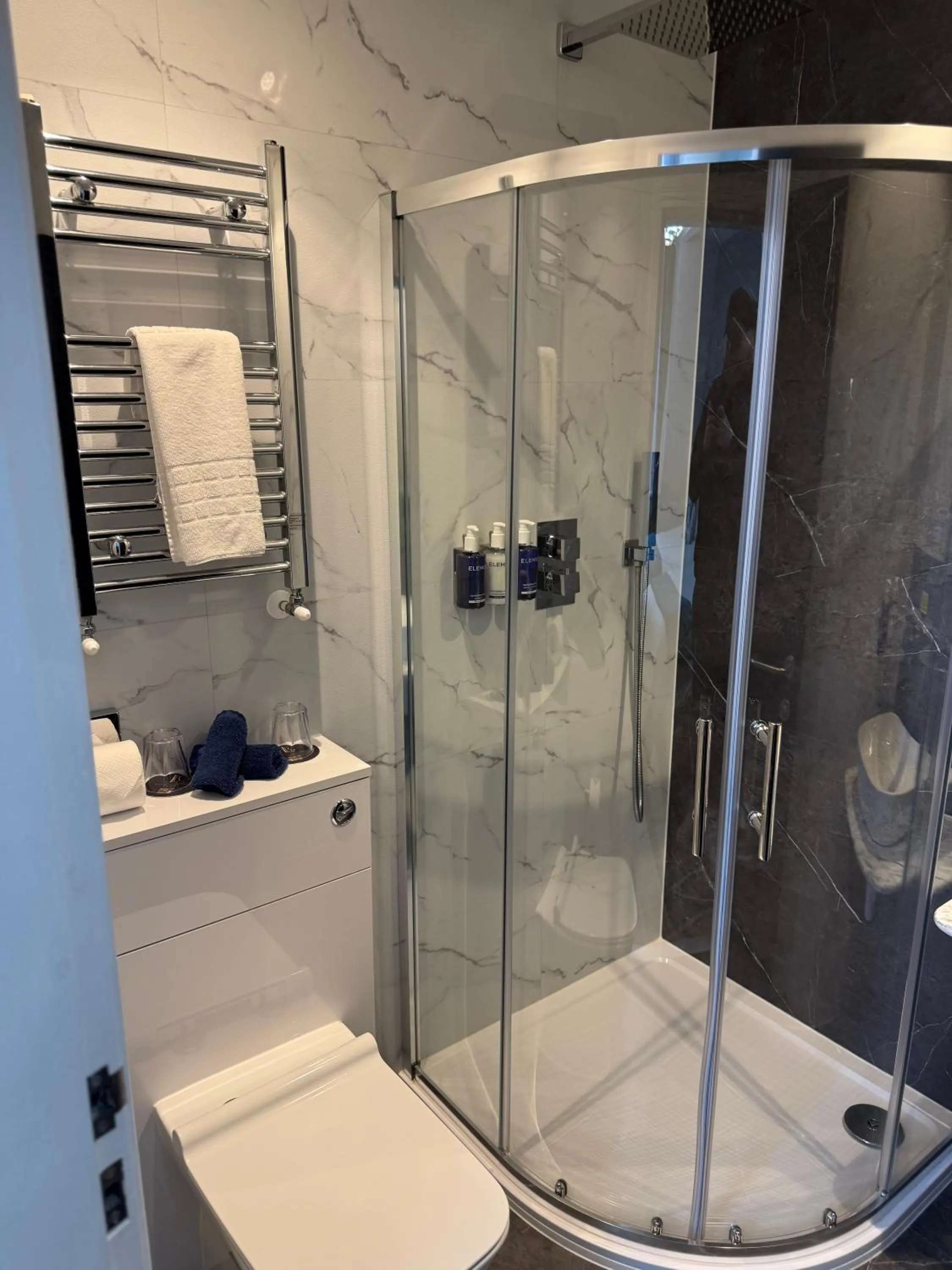 Shower in Llandudno Bay Hotel