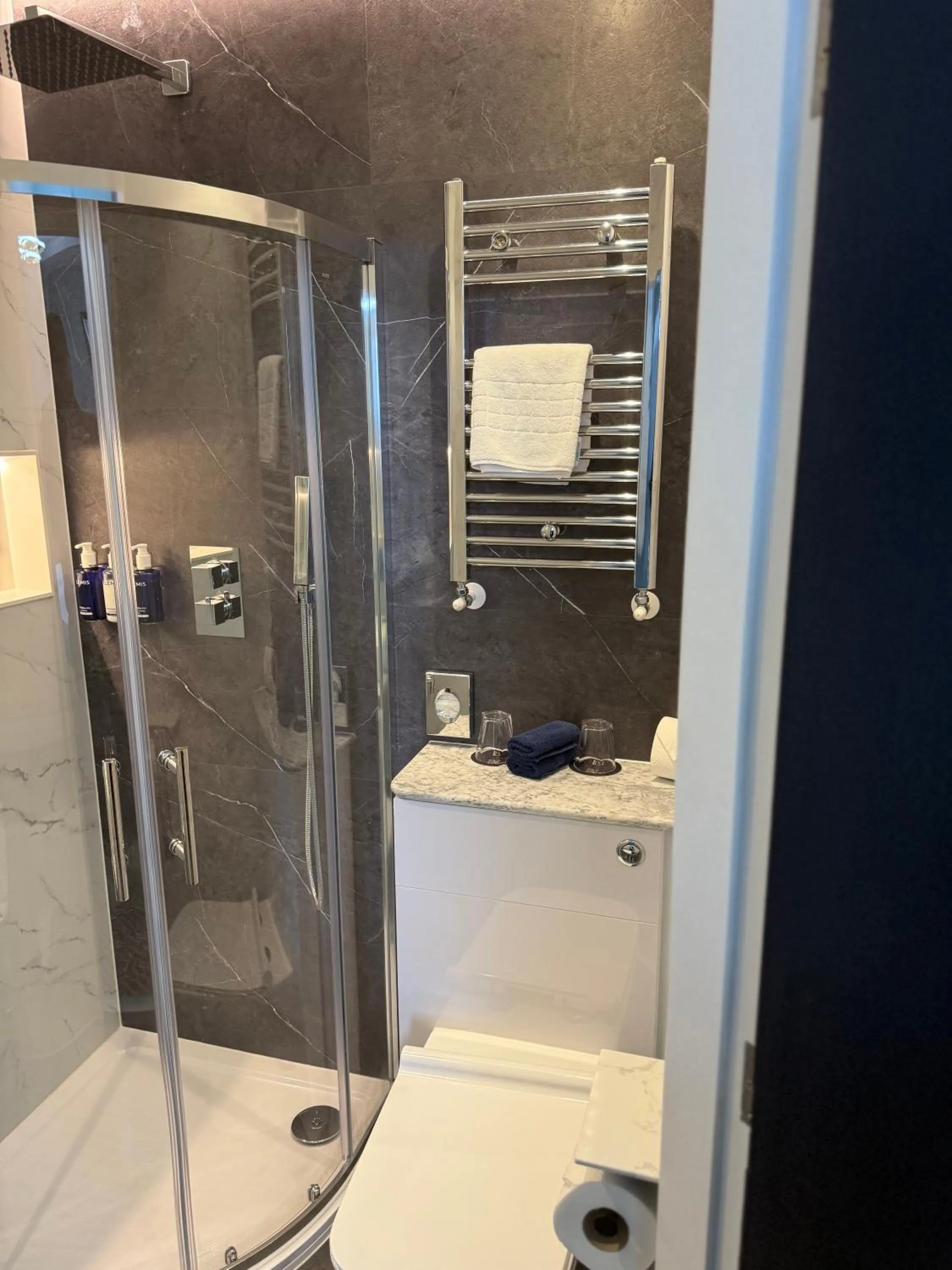 Shower in Llandudno Bay Hotel