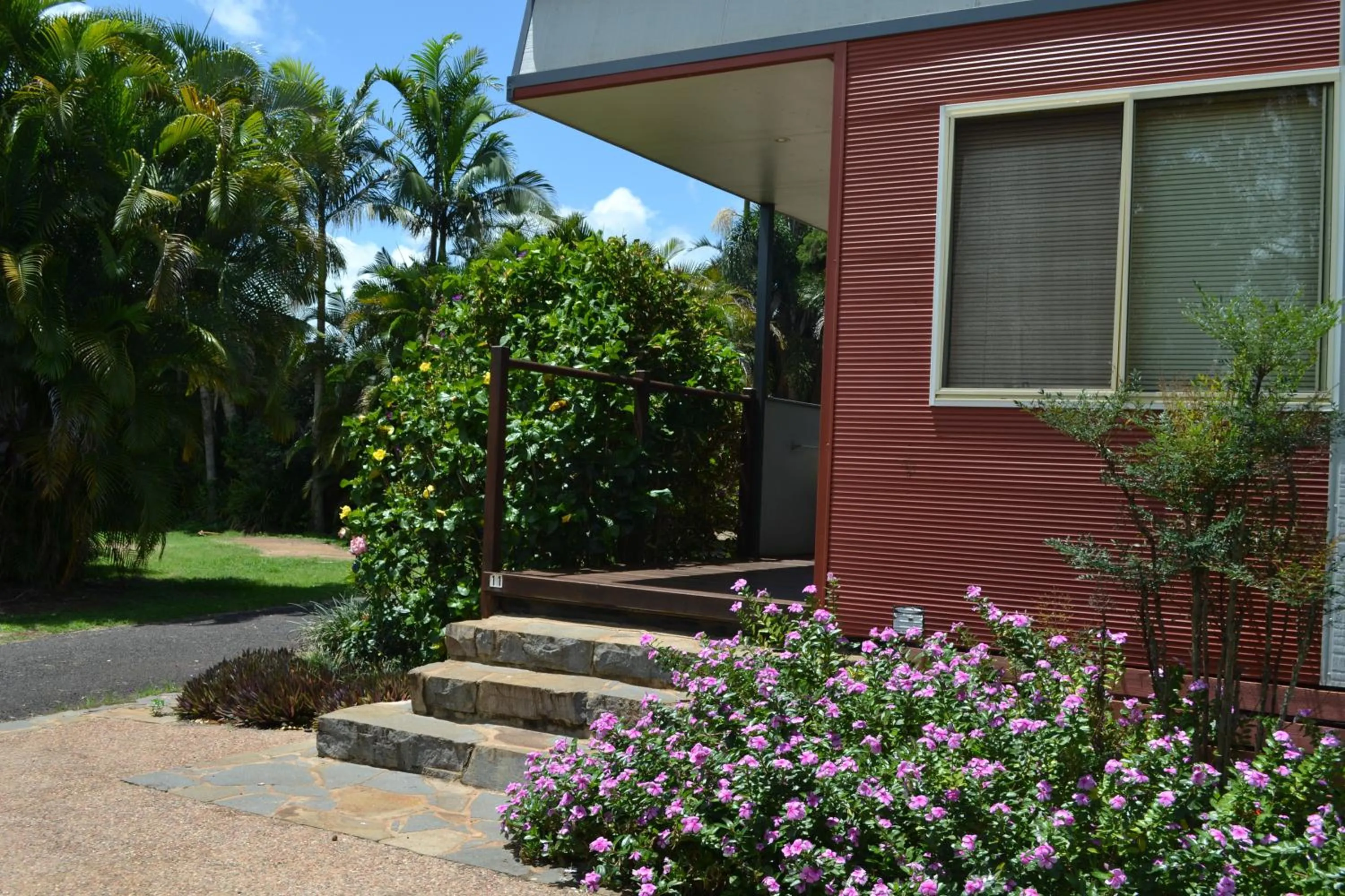 Patio in Atherton Holiday Park