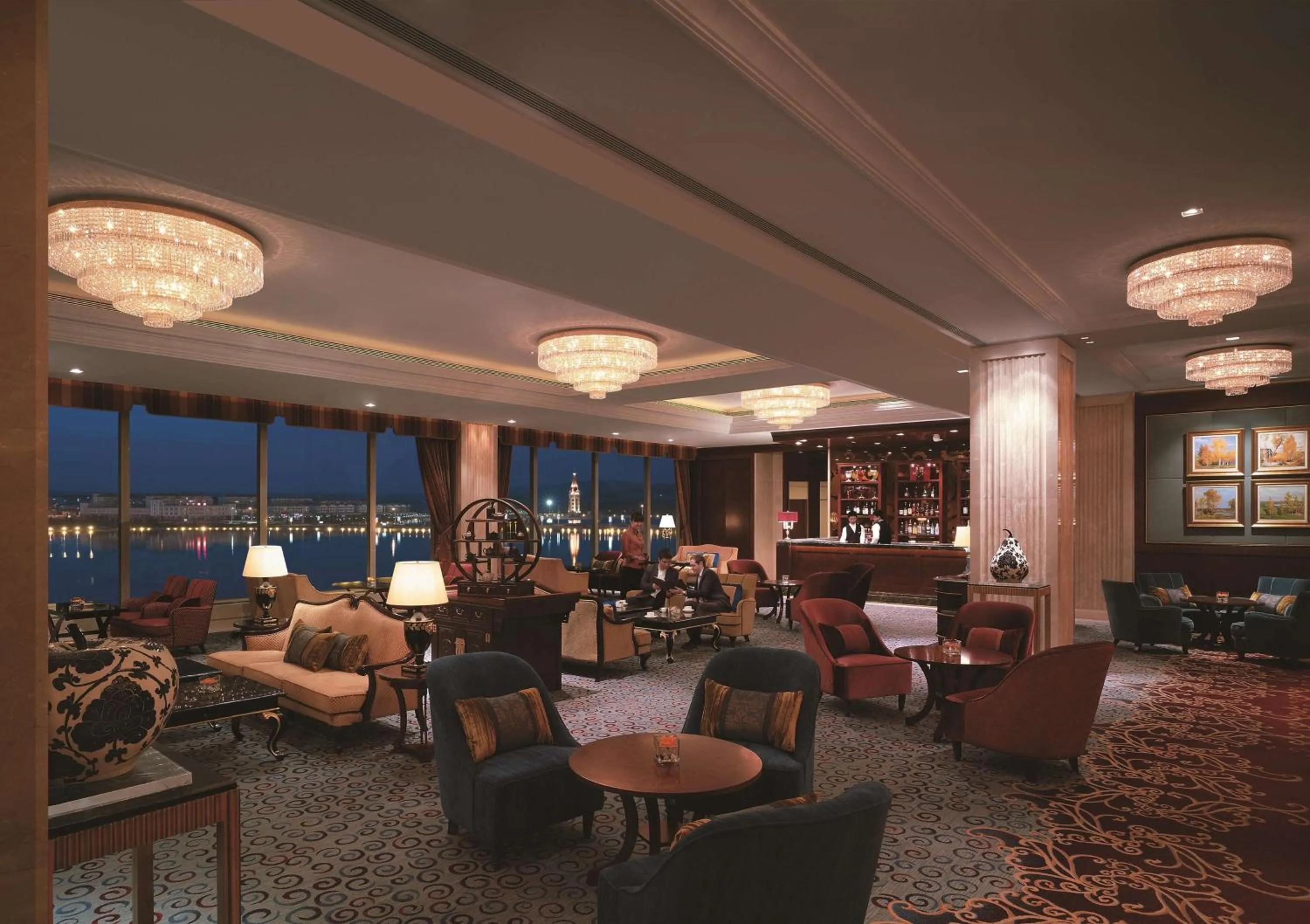 Lounge or bar in Shangri-La Manzhouli