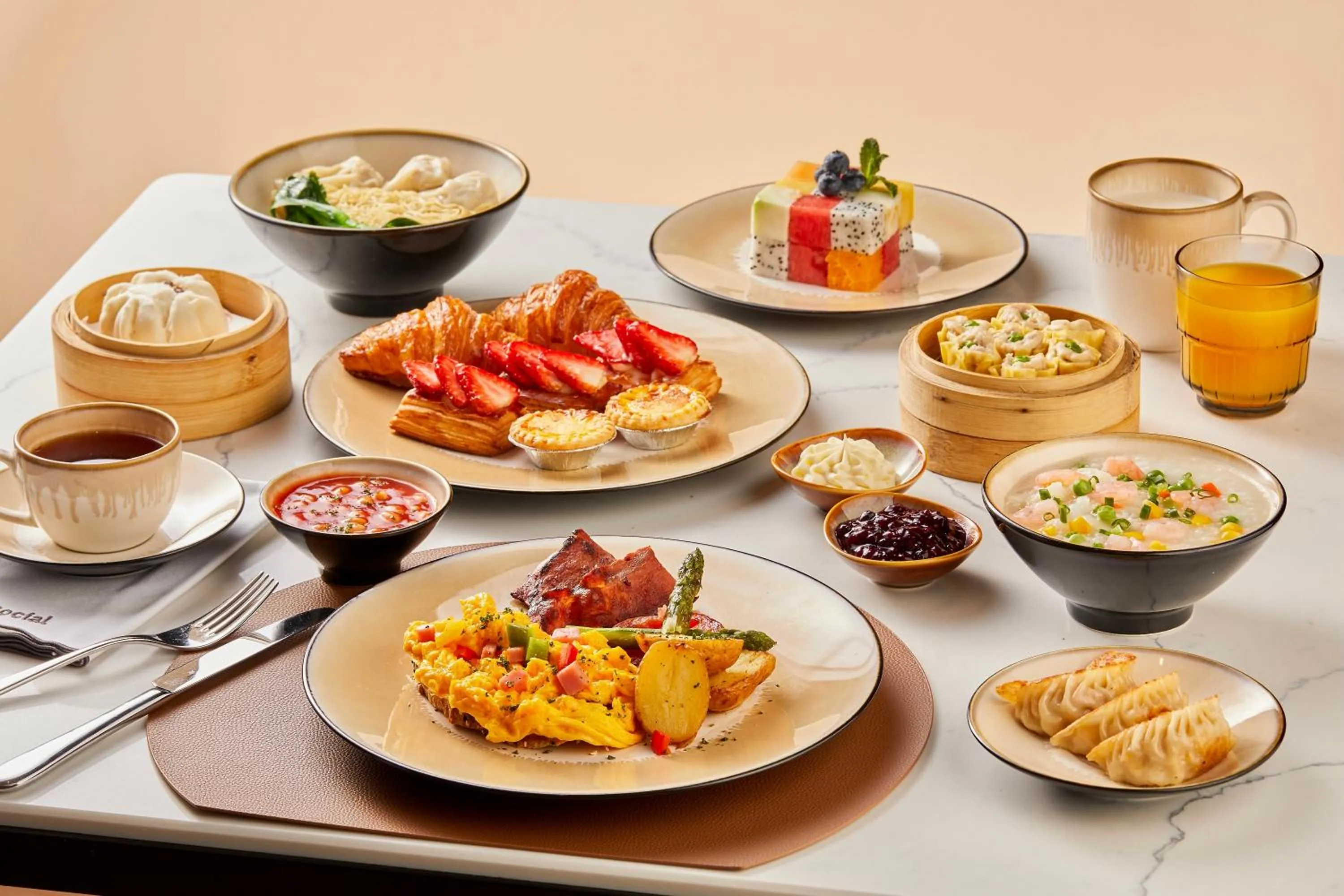 Breakfast in Sheraton Guangzhou Hotel