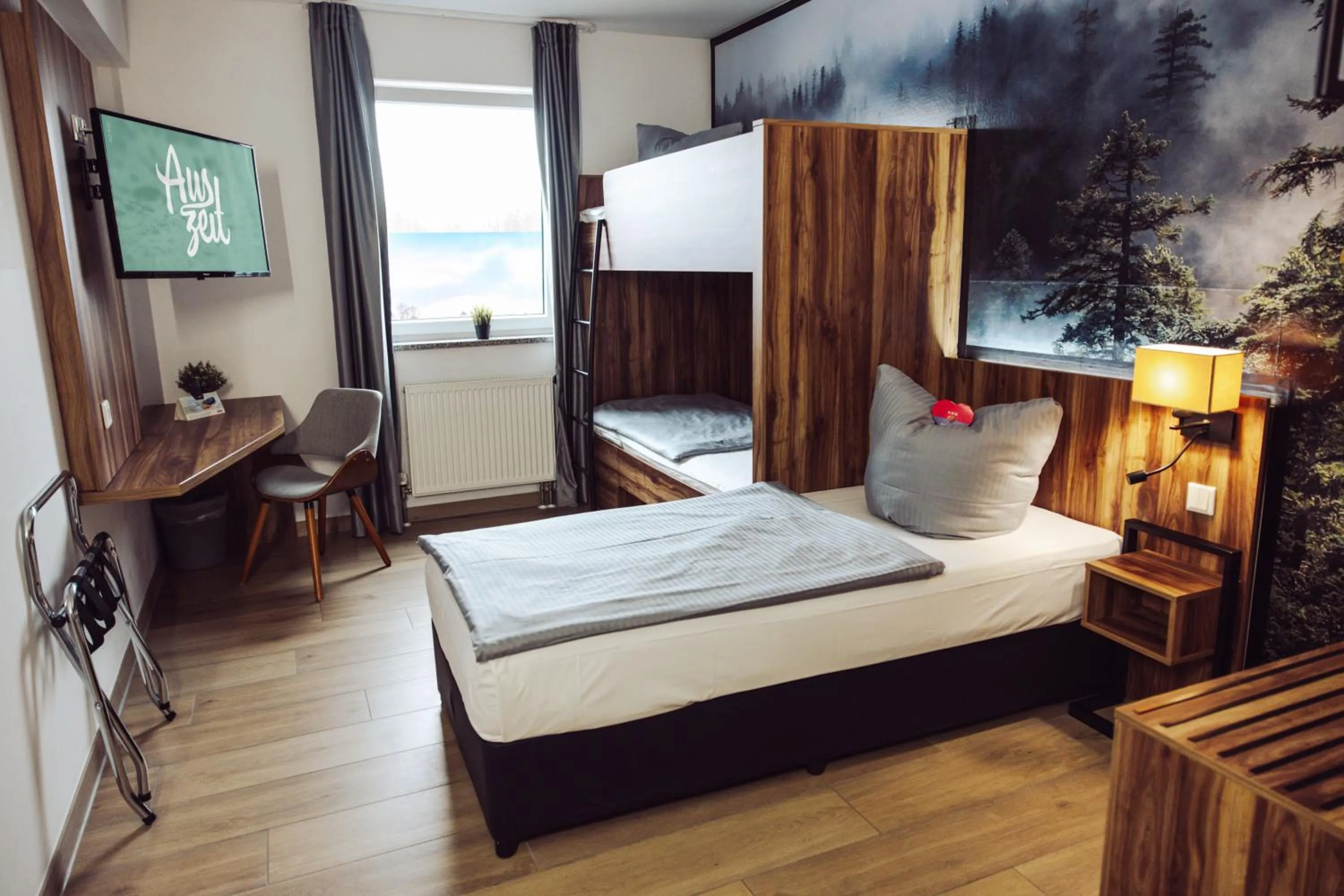 Bed in AUSZEIT DAS HOTEL Asbach-Bäumenheim