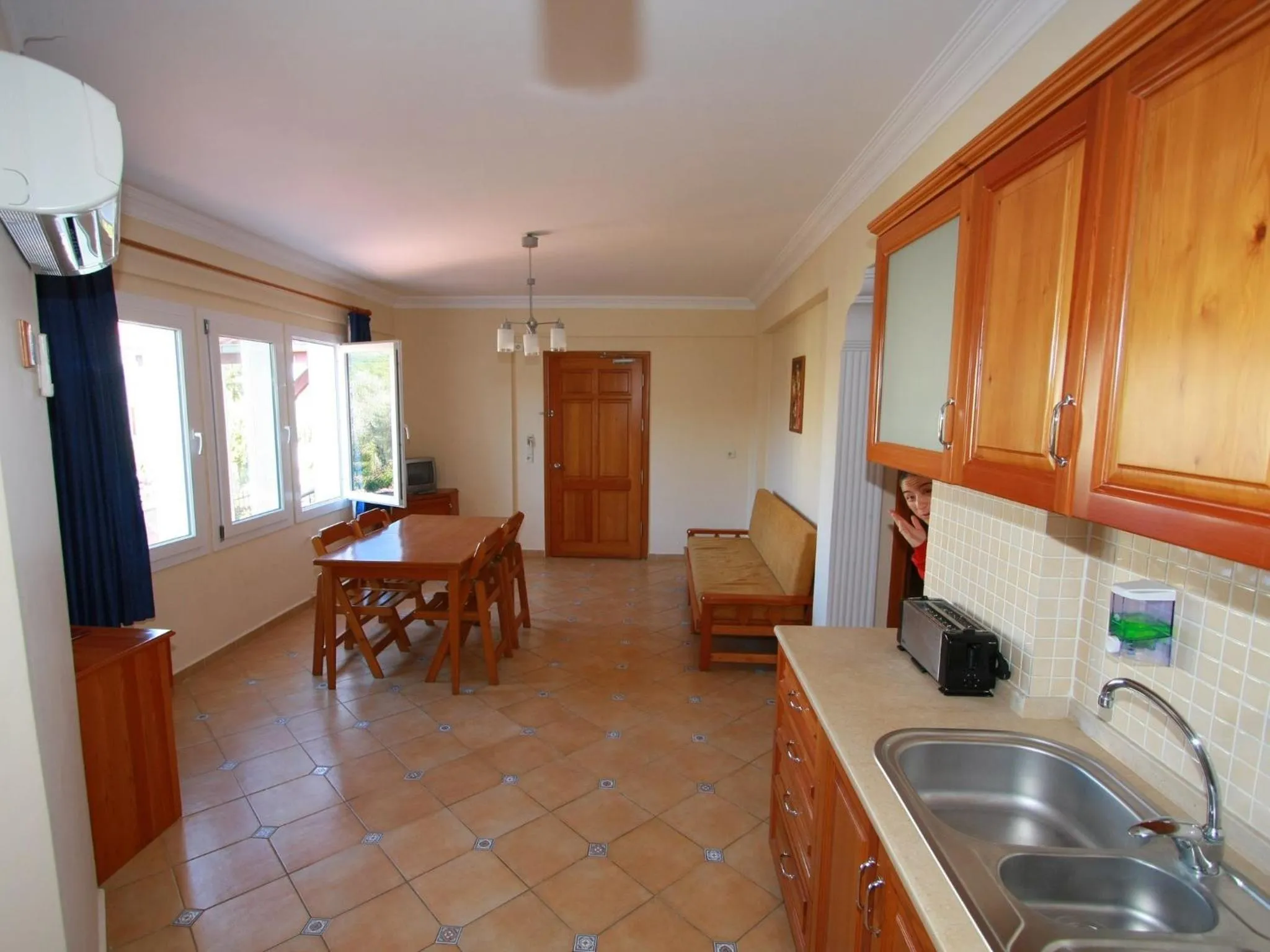 Kitchen or kitchenette in Sea Breeze Hotel and Apartments