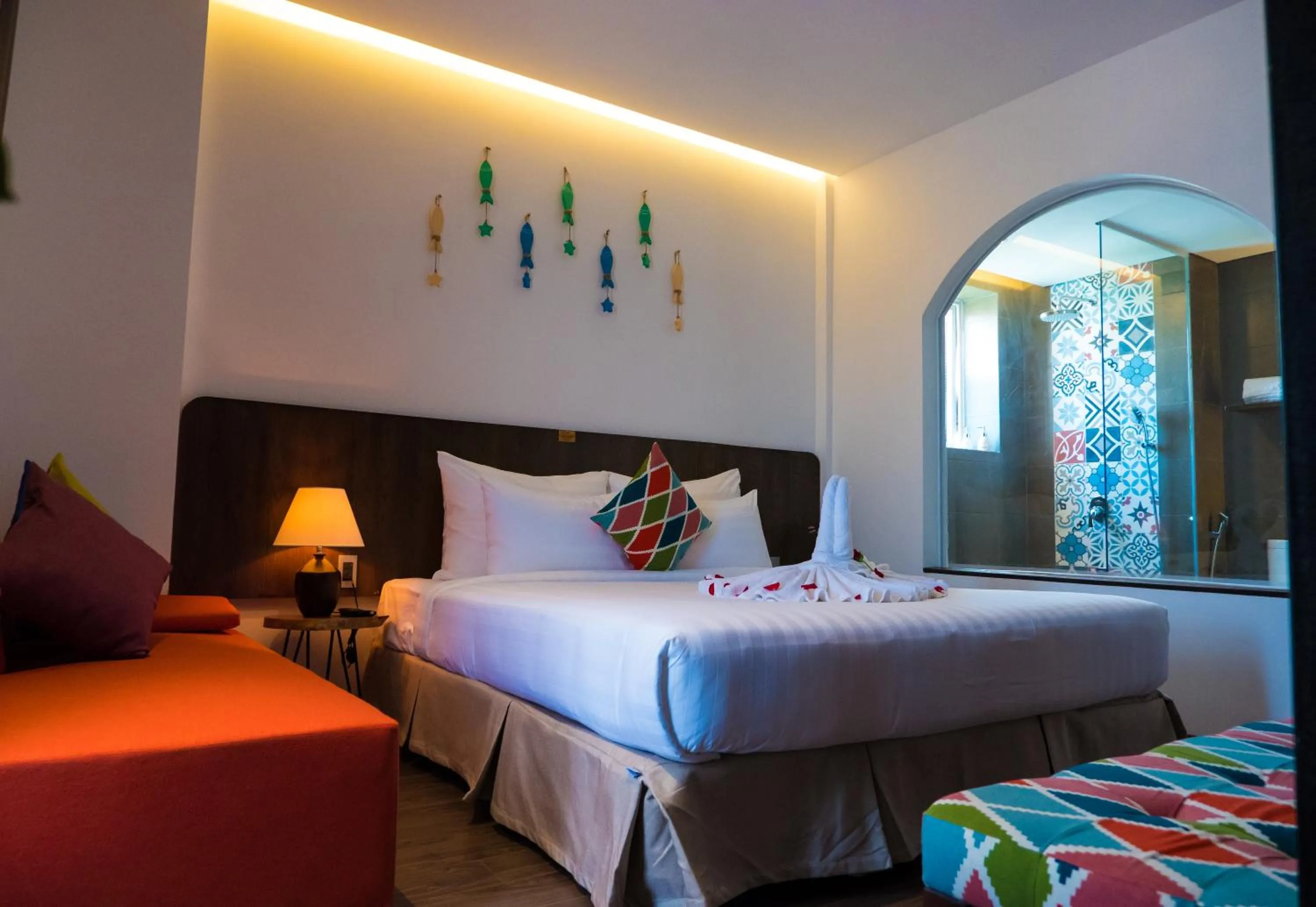 Bed in Santori Hotel Da Nang Bay