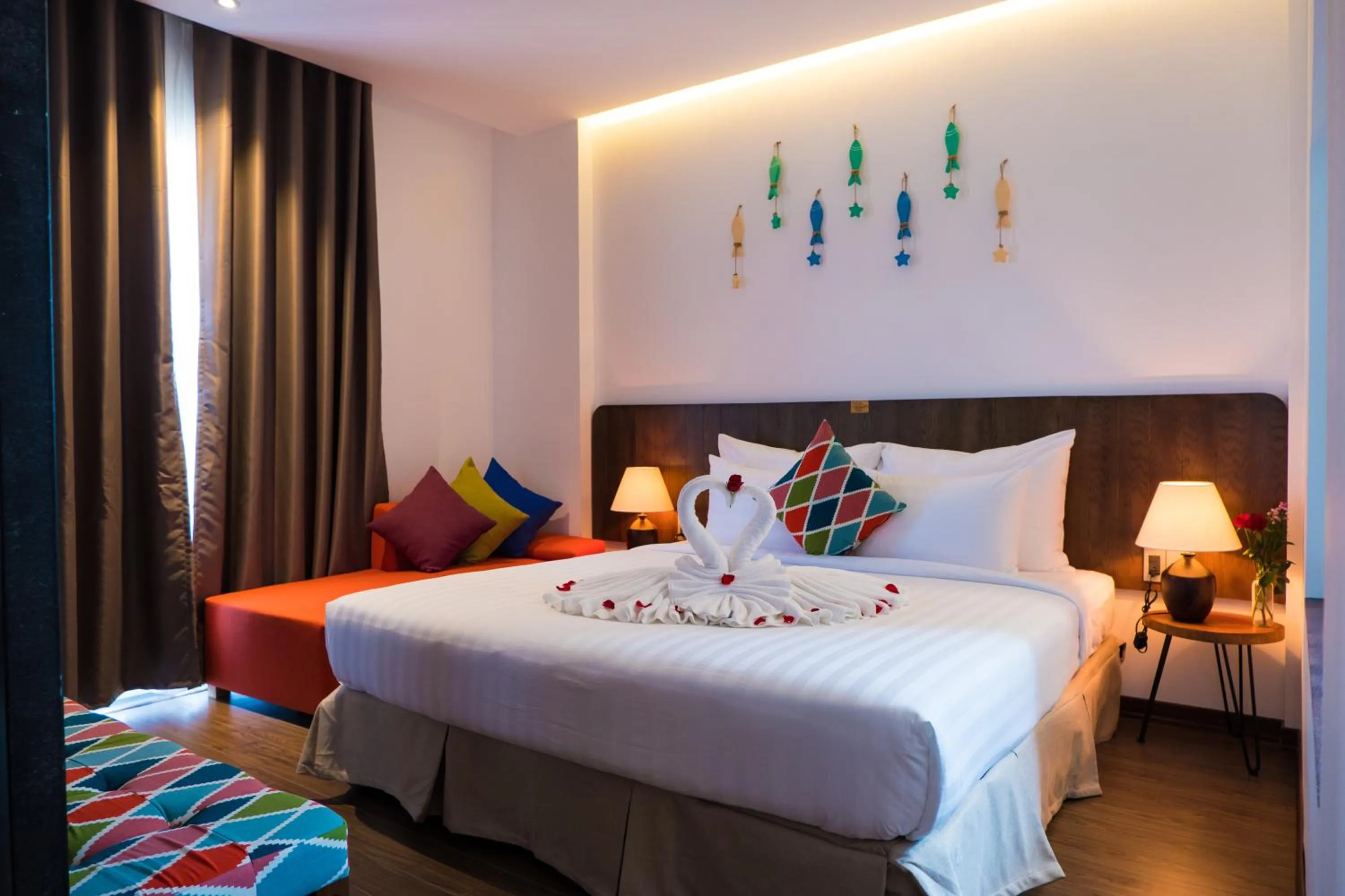 Bed in Santori Hotel Da Nang Bay