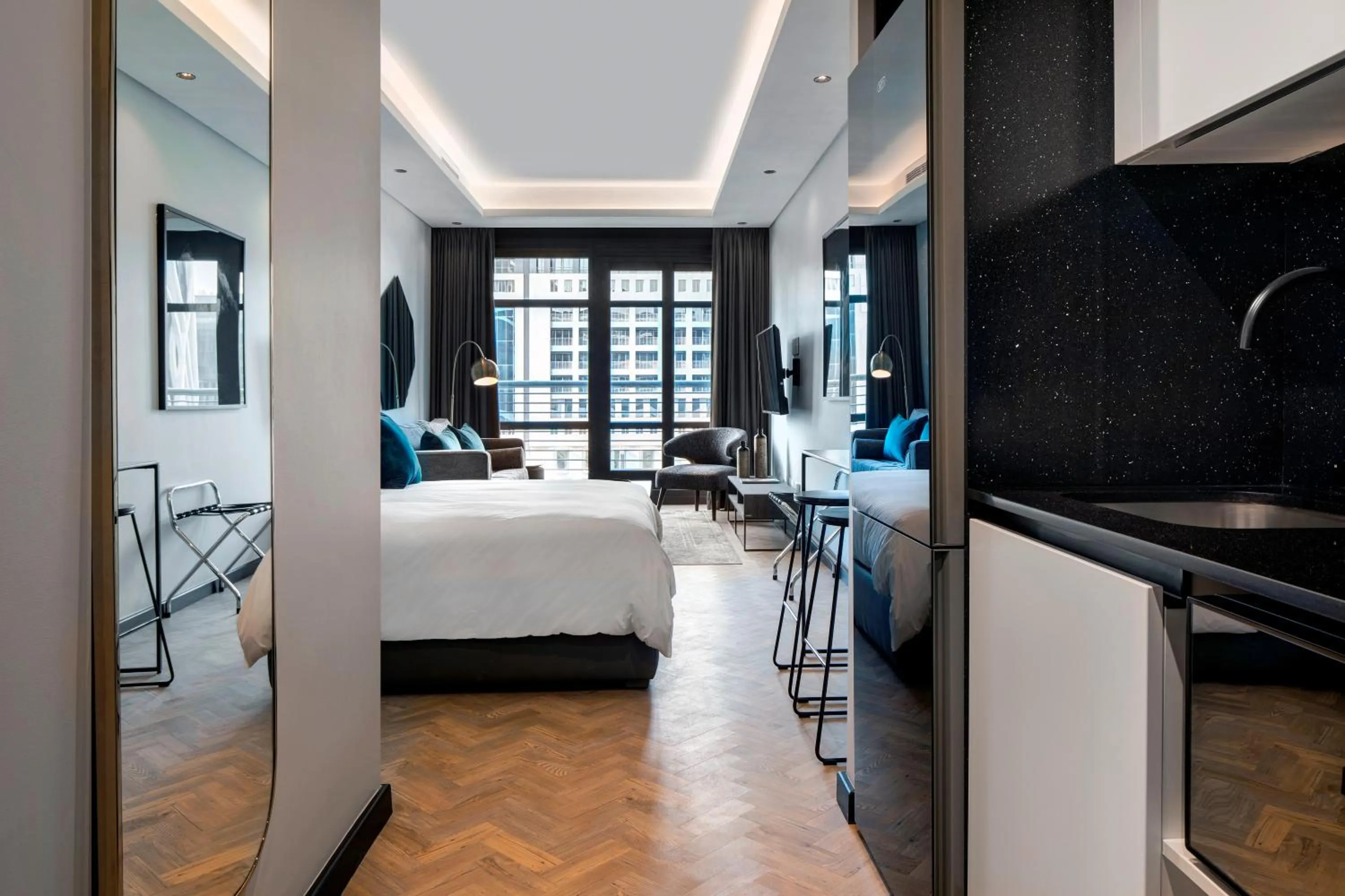 Photo of the whole room, Bed in The Onyx Apartment Hotel by NEWMARK