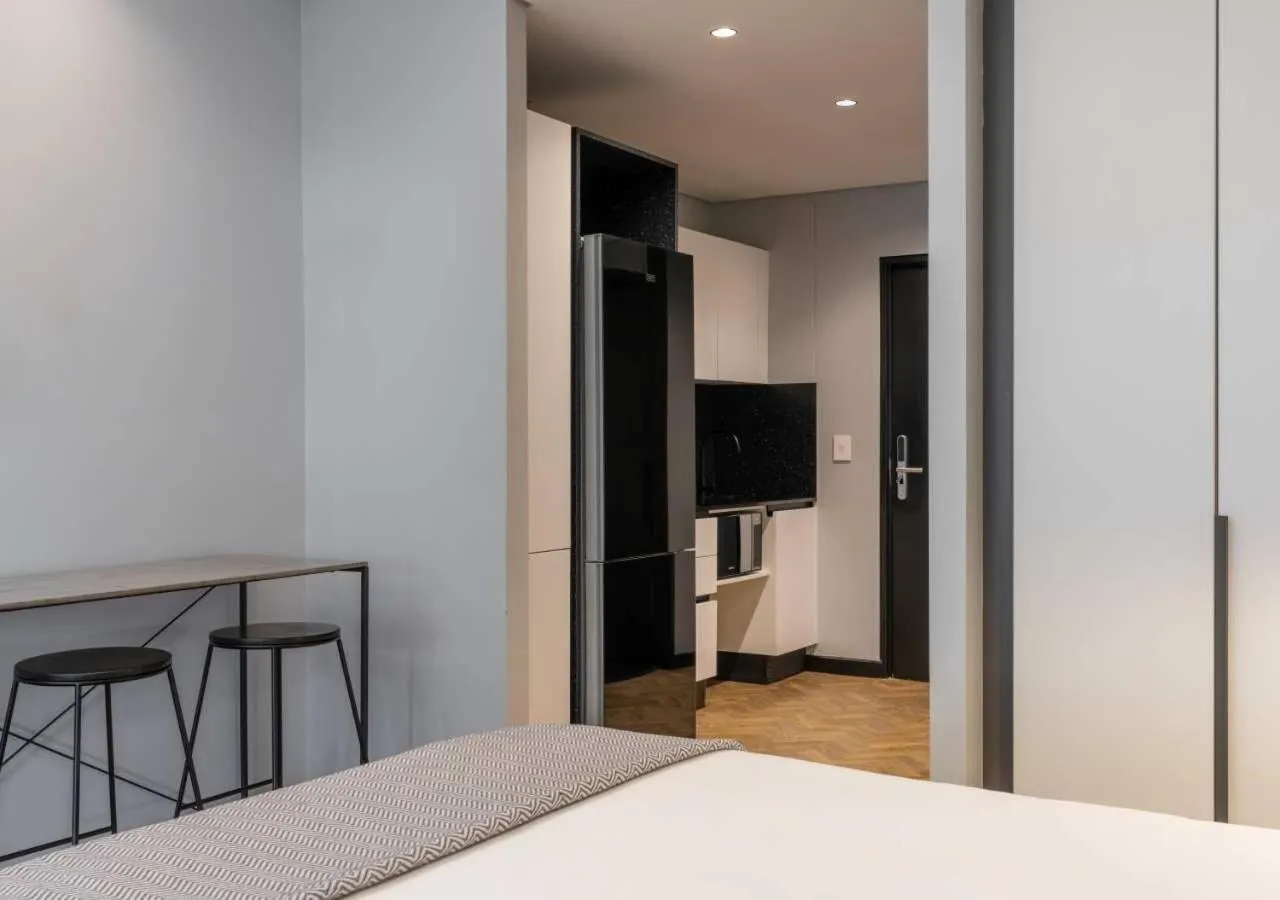 Bed in The Onyx Apartment Hotel by NEWMARK