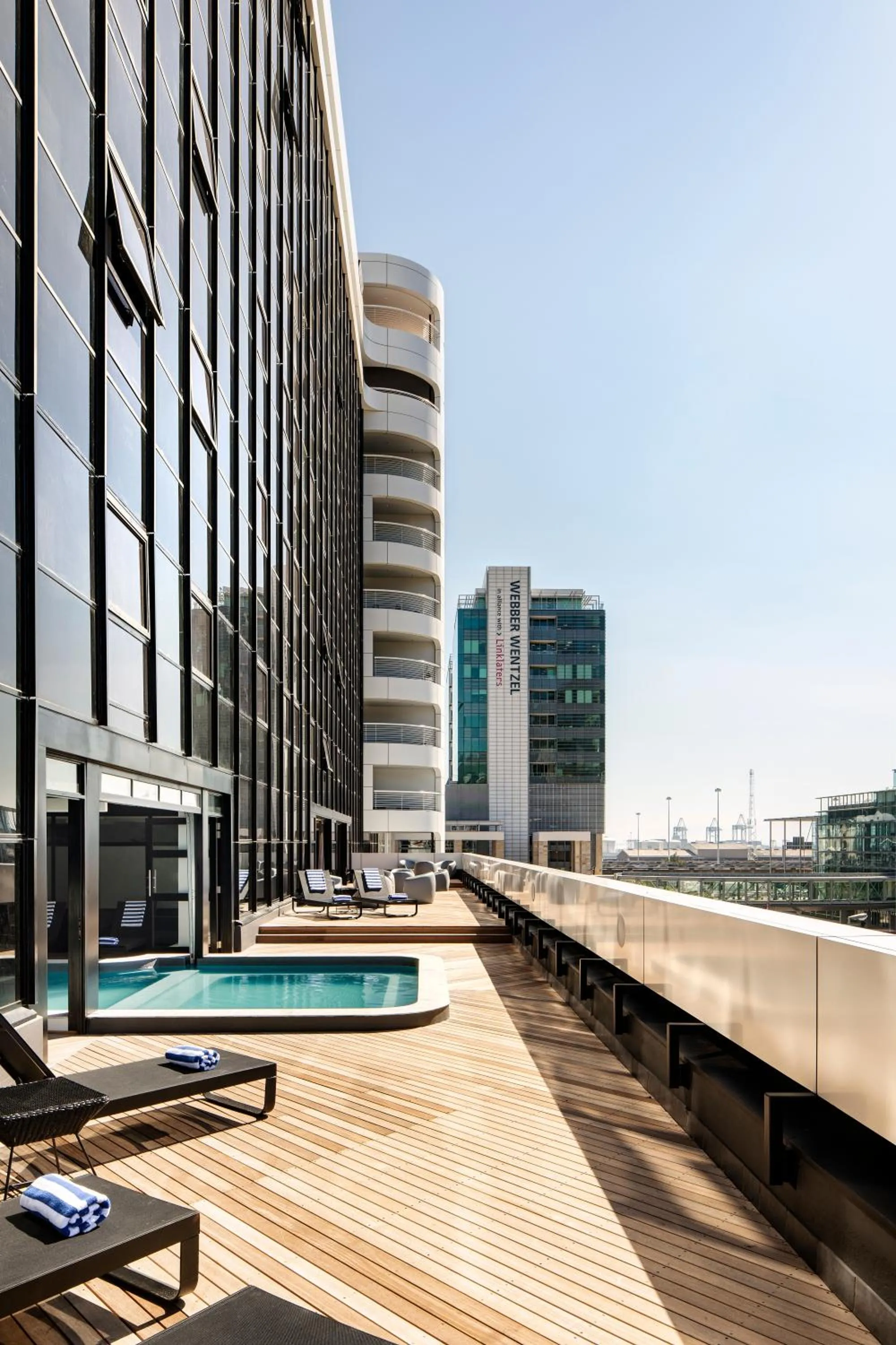 City view in The Onyx Apartment Hotel by NEWMARK